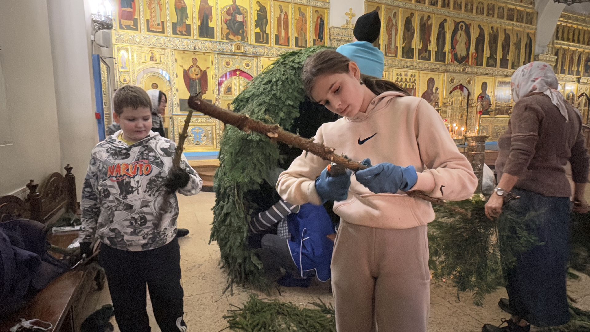 рождество христово, Георгиевский кафедральный собор, Украшение храма, Одинцово,