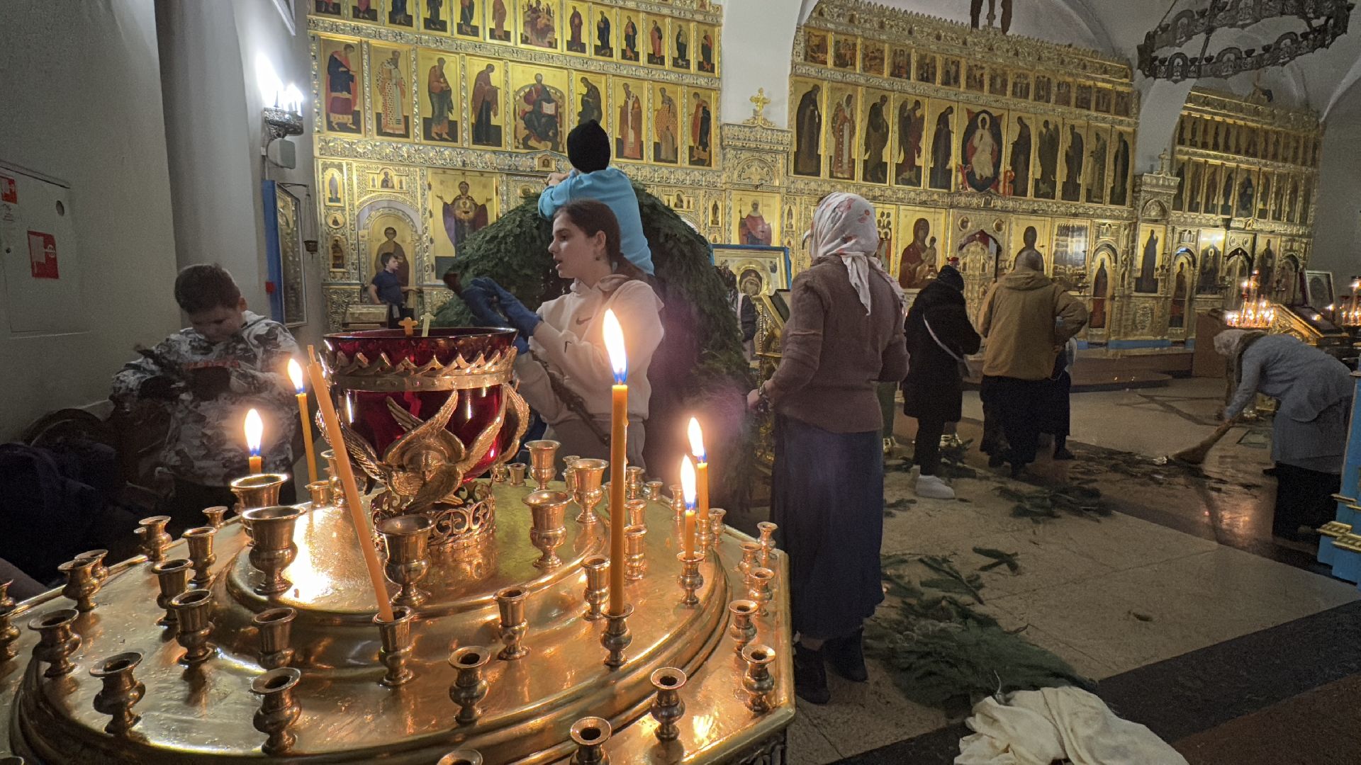 рождество христово, Георгиевский кафедральный собор, Украшение храма, Одинцово,