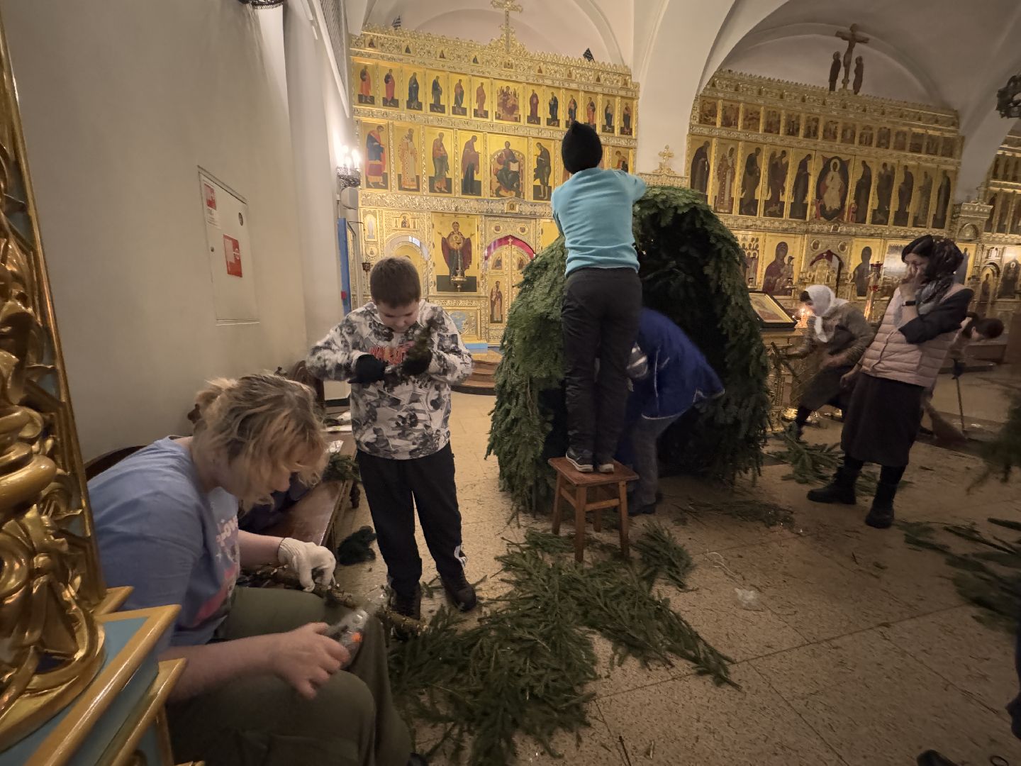 рождество христово, Георгиевский кафедральный собор, Украшение храма, Одинцово,