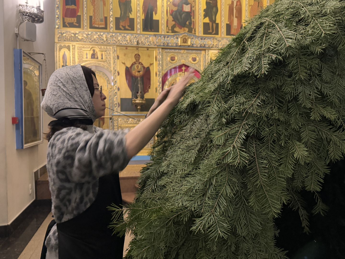 рождество христово, Георгиевский кафедральный собор, Украшение храма, Одинцово,