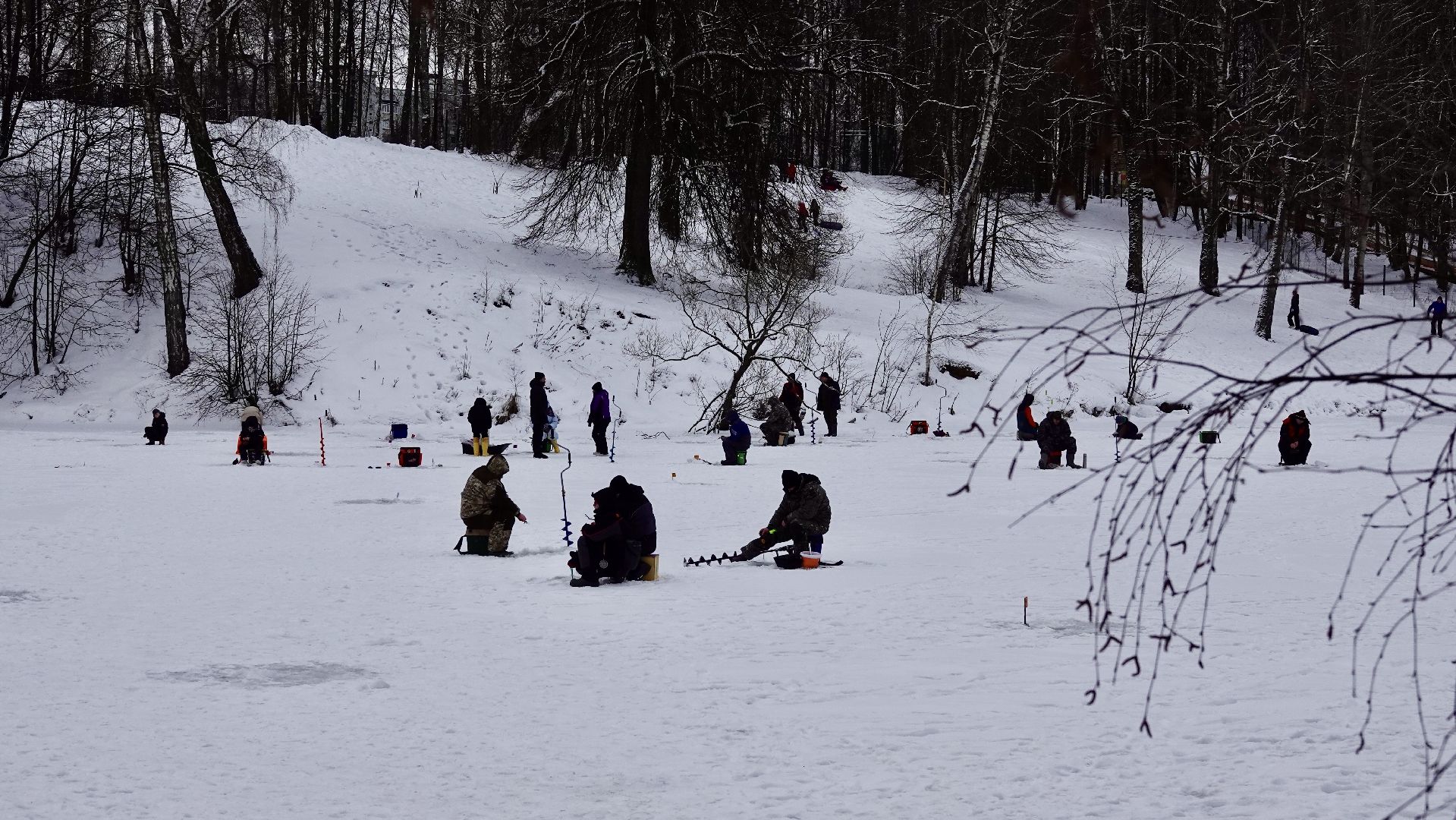 сергиев посад, сергиево-посадский городской округ, мормышка, скитские пруды, фестиваль зимней рыбалки, парки мо, зима в подмосковье,