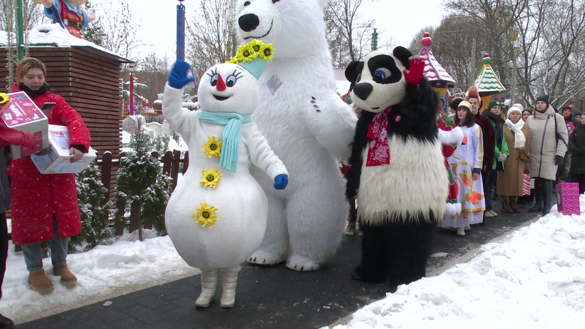 Реутов, вертикалки, Дед Мороз рекомендует, знак качества, парковые территории, место отдыха,