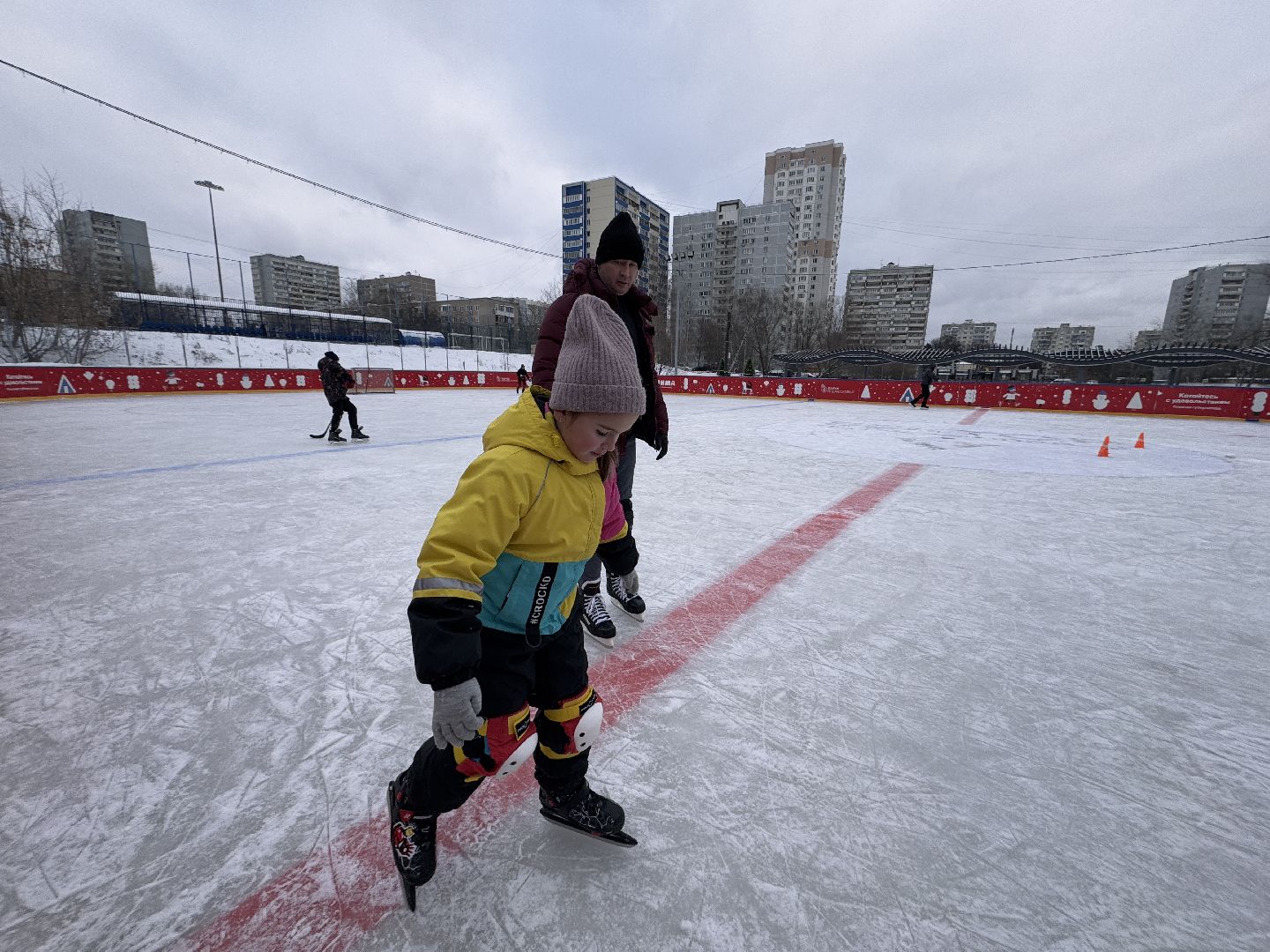 хоккейная коробка, вектор недвижимости, Бесплатный каток в Одинцово,