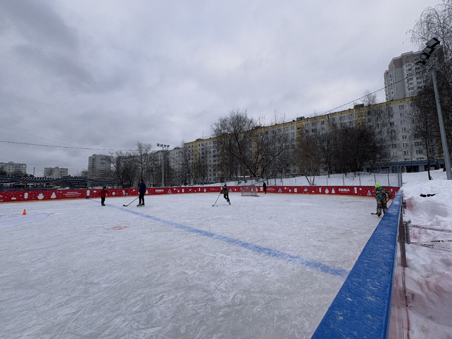 хоккейная коробка, вектор недвижимости, Бесплатный каток в Одинцово,