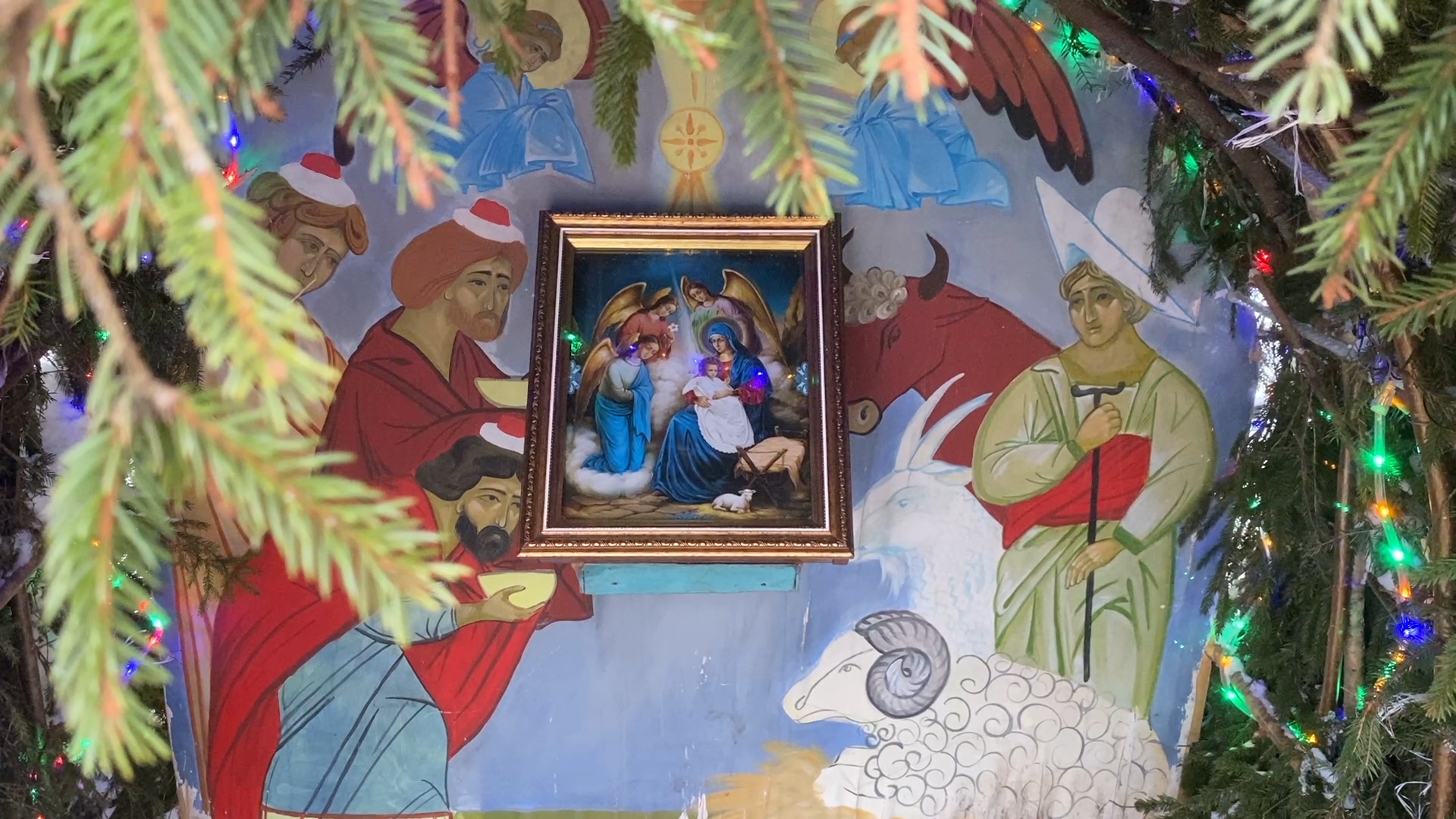 вертикалки, Рождество Христово, Храм во Власихе, ясли для Христа, украшение Храма, Настоятель Храма РВСН,