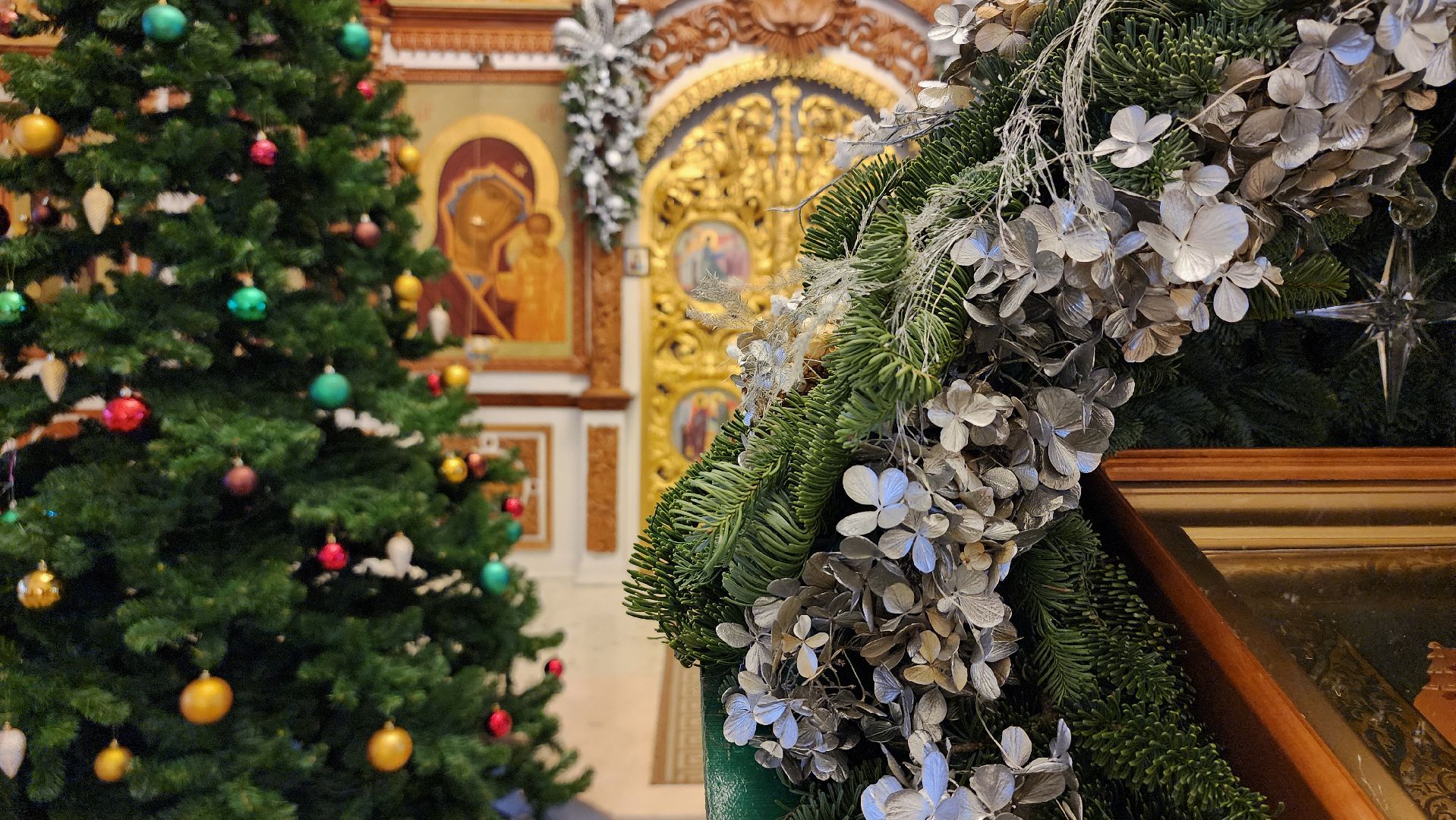 Рождество,подготовка к рождественской службе, Троицкий храм, Старая Купавна, Богородский городской округ,