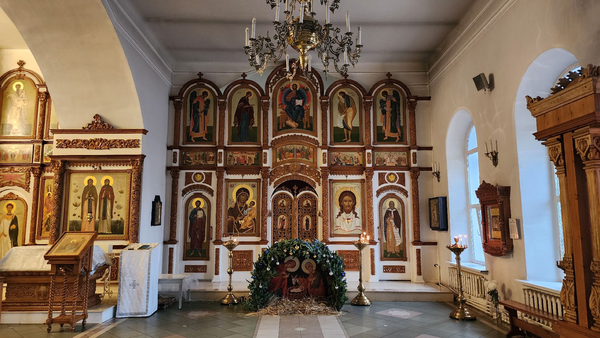 Рождество,подготовка к рождественской службе, Троицкий храм, Старая Купавна, Богородский городской округ,