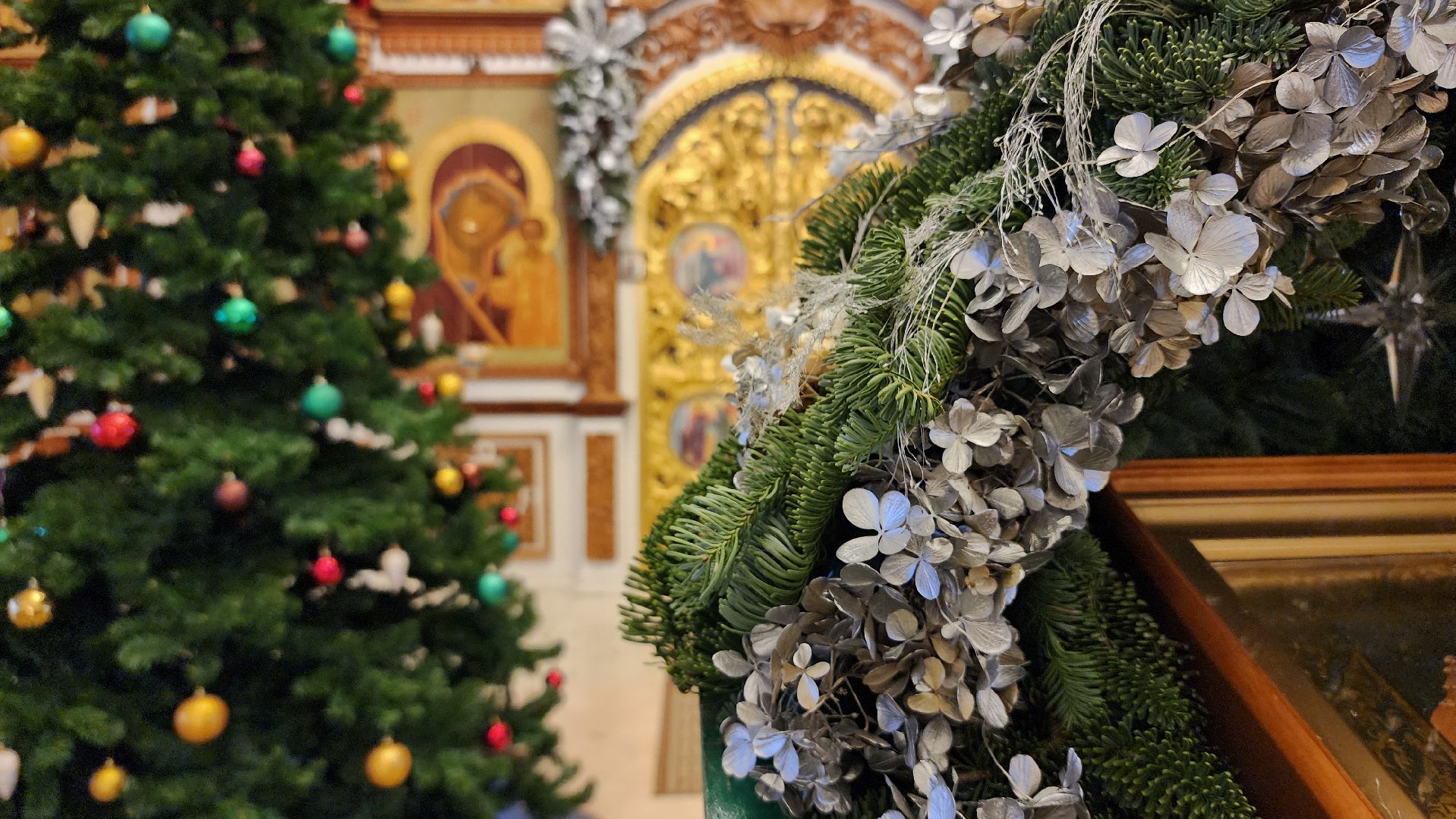 Рождество,подготовка к рождественской службе, Троицкий храм, Старая Купавна, Богородский городской округ,