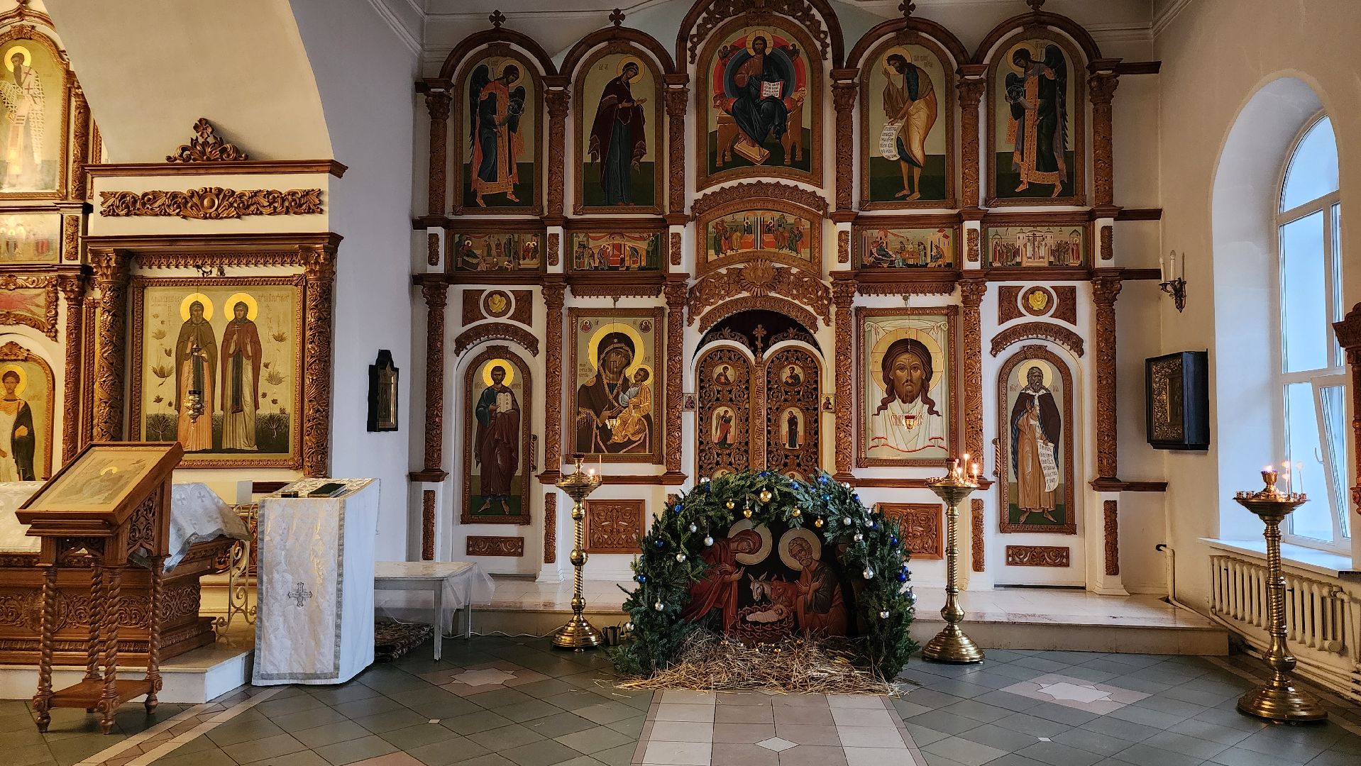 Рождество,подготовка к рождественской службе, Троицкий храм, Старая Купавна, Богородский городской округ,