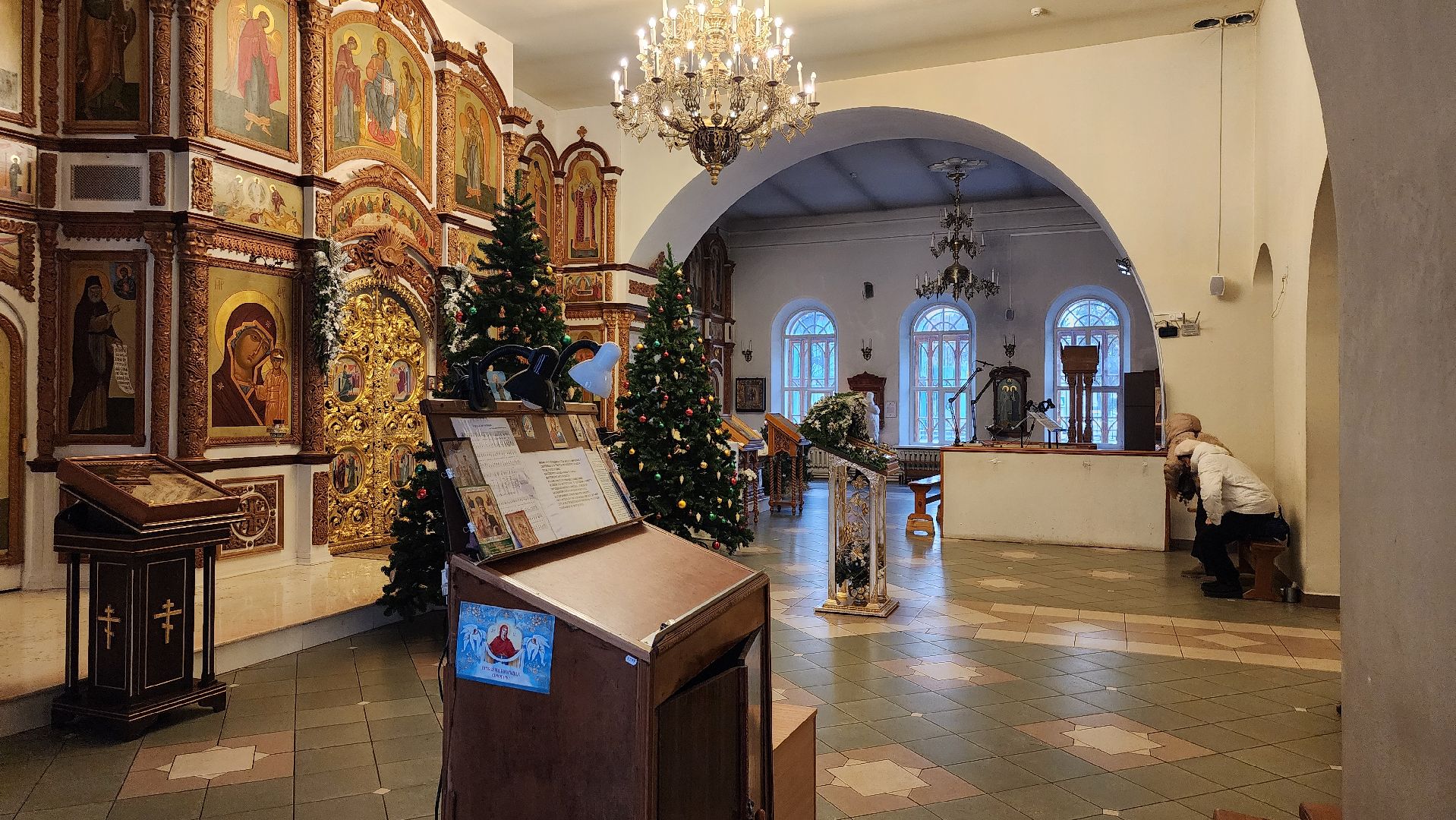 Рождество, рождественский сочельник, Троицкий храм, Старая Купавна, Богородский городской округ,