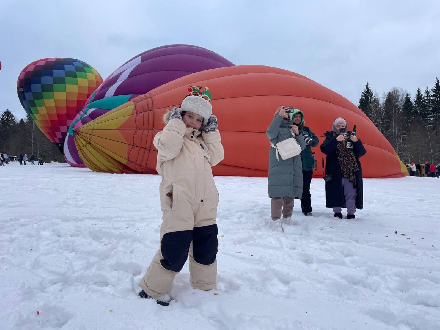 Дмитров, Фестиваль аэростатов, Яблоки на снегу, вертикалки,