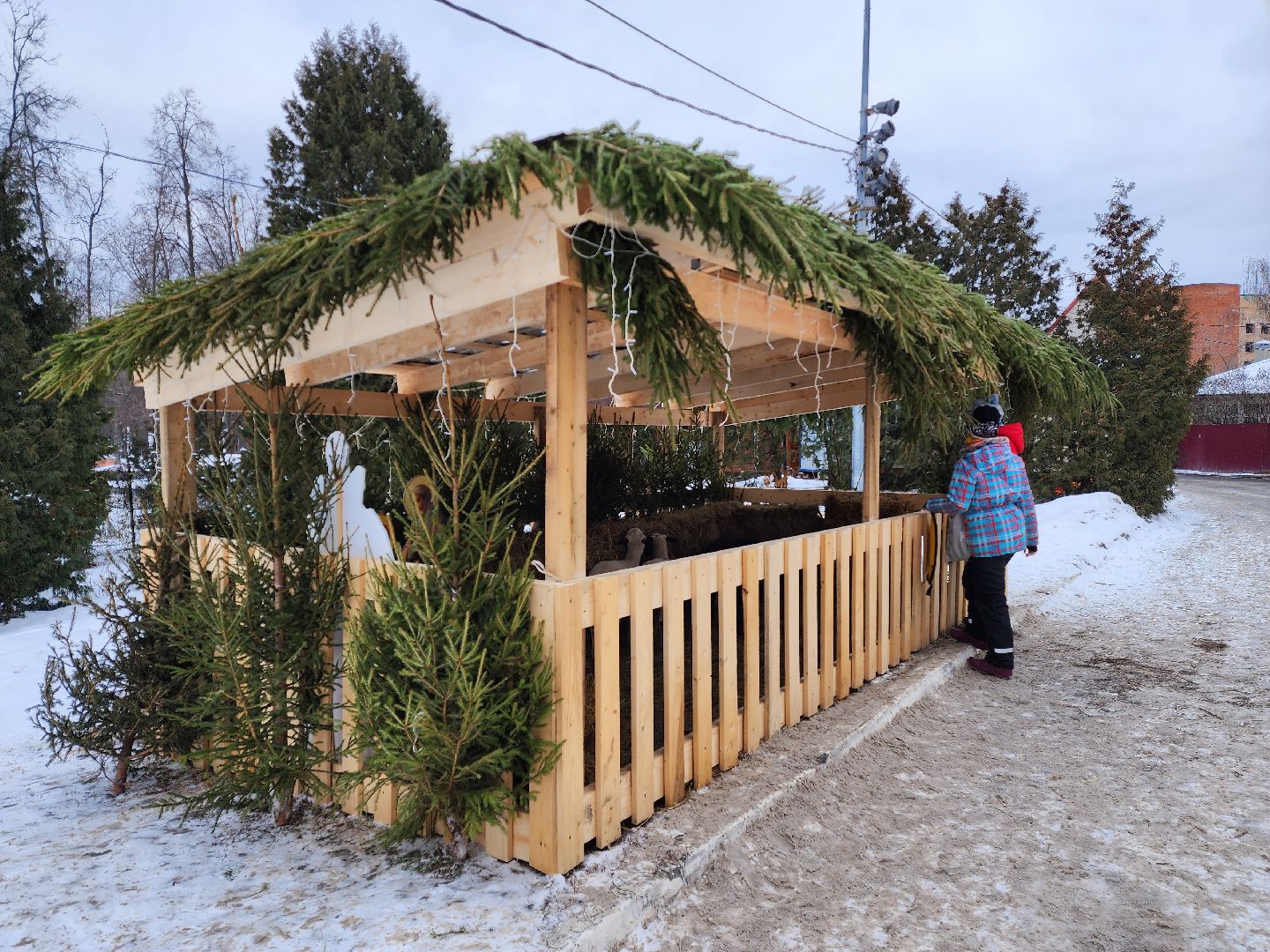 раменское, общество, религия, полготовка к Рождеству Христову в Свято-Троицком храме, вертикалки,