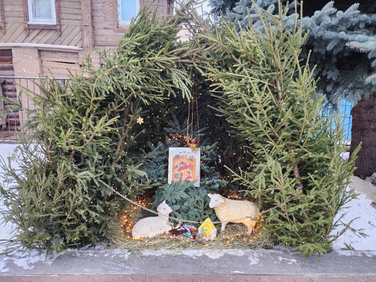 ногинск, жители, общество, подготовка к рождеству, рождество, собор, вертикалки,