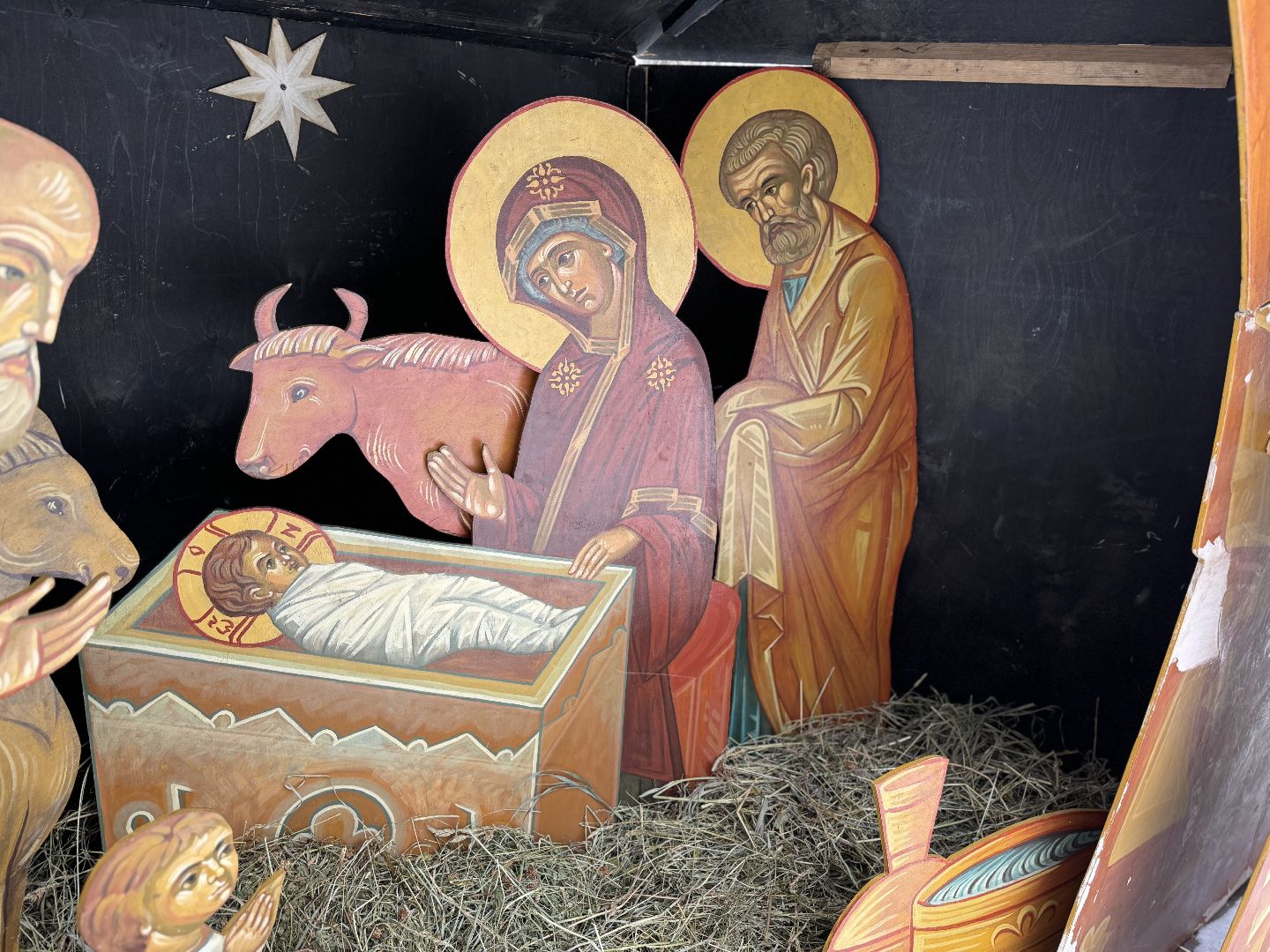 рождество христово, сочельник, Праздничное богослужение, Храм украшен, Храм великомученика Георгий Победоносца,