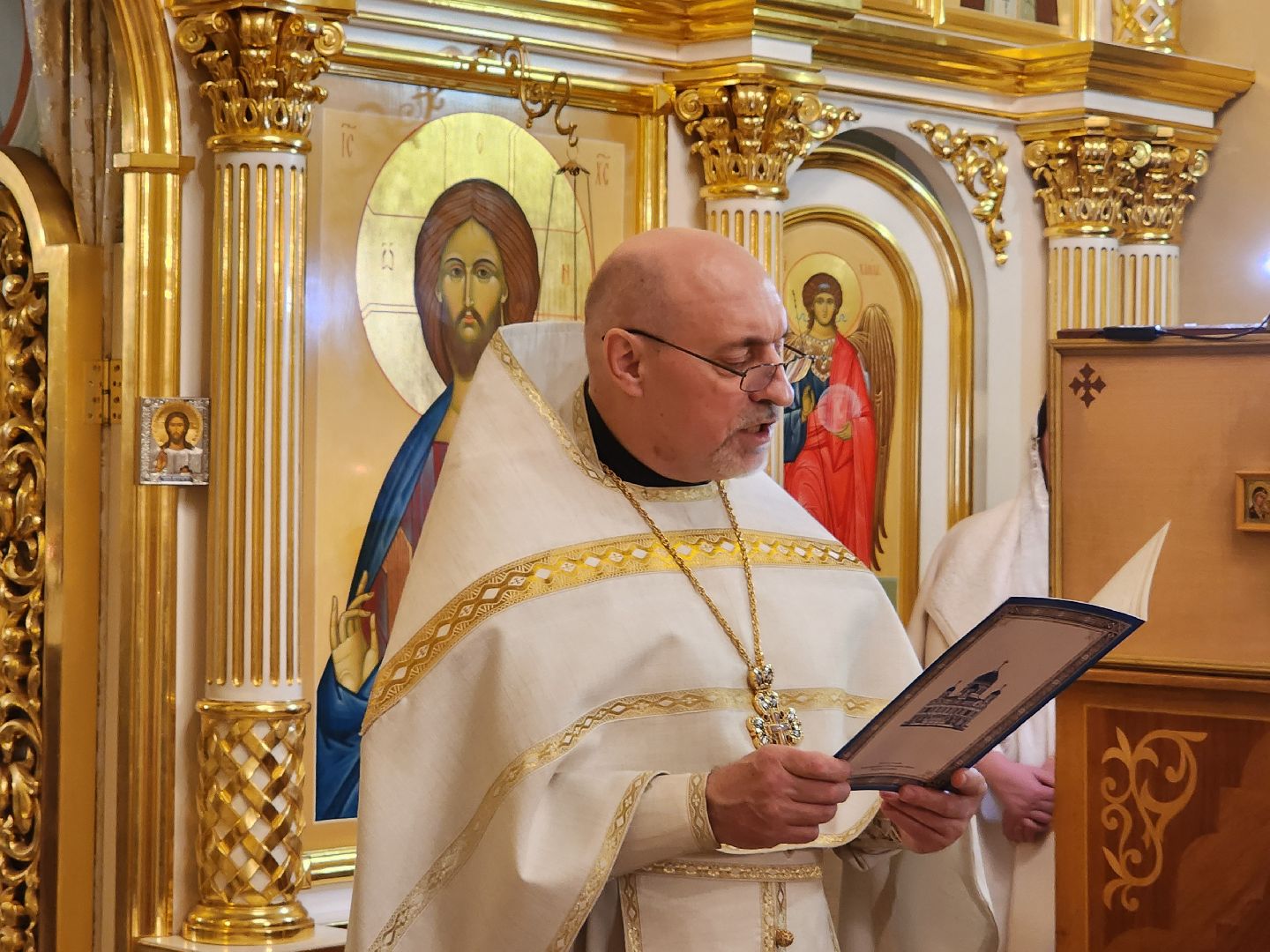 Чехов, Рождество Христово, христианский праздник, Иоанно-Предтеченский храм, праздничное богослужение, божественная литургия,православные христиане, православие,