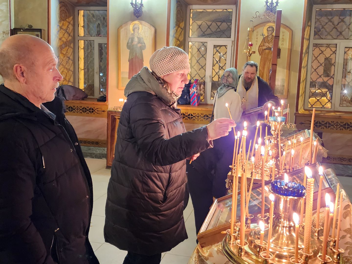 Чехов, Рождество Христово, христианский праздник, Иоанно-Предтеченский храм, праздничное богослужение, божественная литургия,православные христиане, православие,