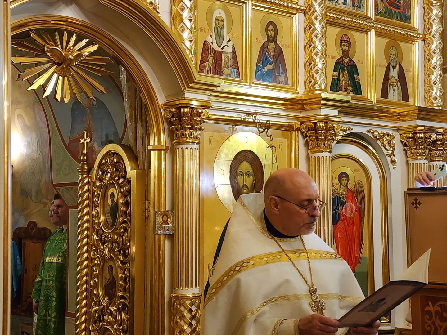 Чехов, Рождество Христово, христианский праздник, Иоанно-Предтеченский храм, праздничное богослужение, божественная литургия,православные христиане, православие,