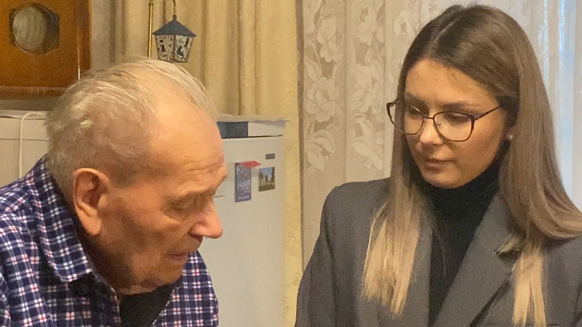 ветеран ВОВ, ветеран ВОВ Фоменко Власиха, новый год власиха, поздравления ветерана ВОВ,юбилейный год,