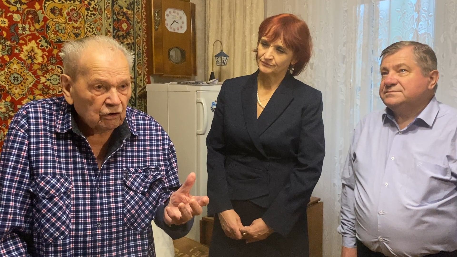 ветеран ВОВ, ветеран ВОВ Фоменко Власиха, новый год власиха, поздравления ветерана ВОВ,юбилейный год,