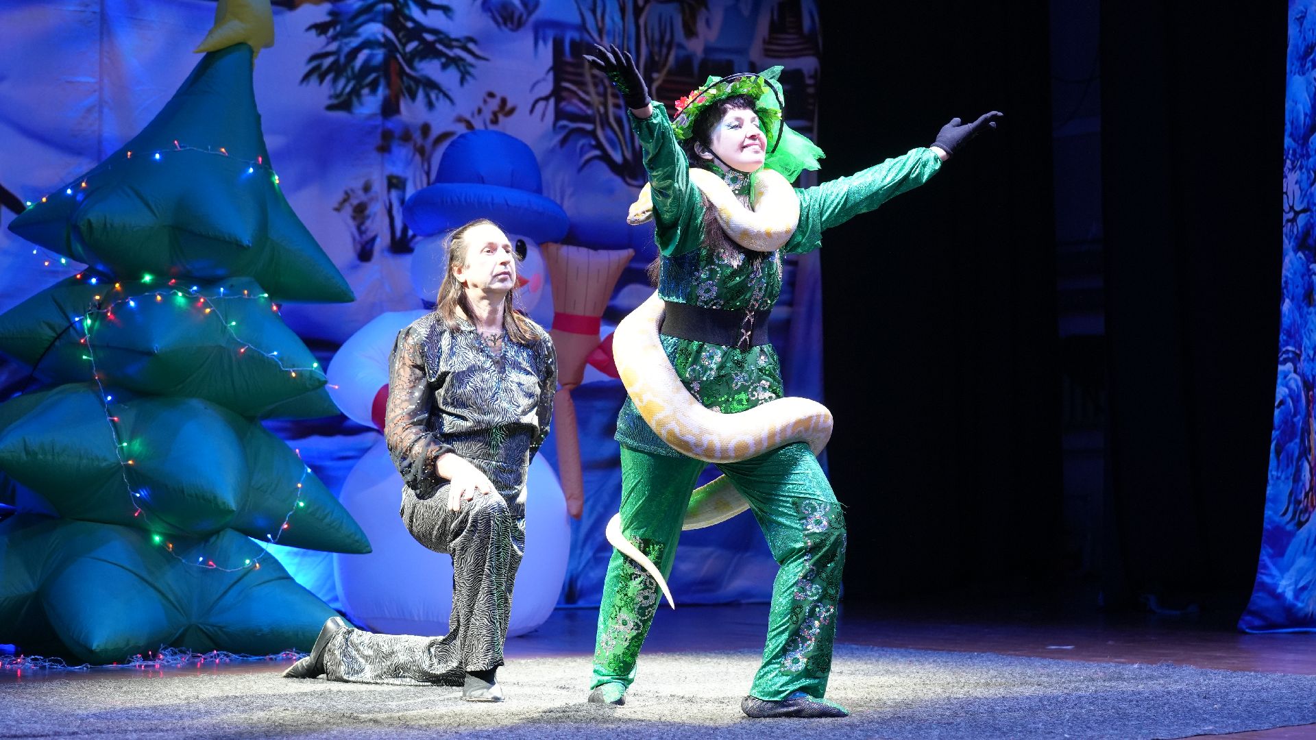 вертикалка, рождественская елка, змея, зима в подмосковье,