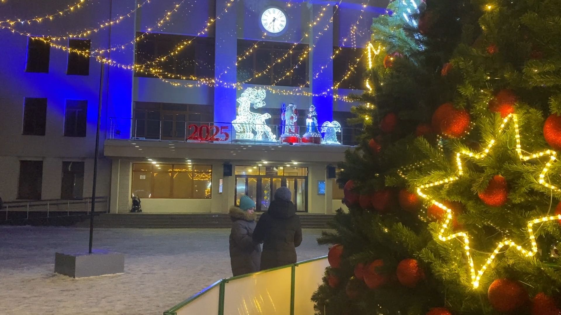 власиха новый год, новый 2025 год, праздник нового года, улицы власихи в новый год, праздник власиха,