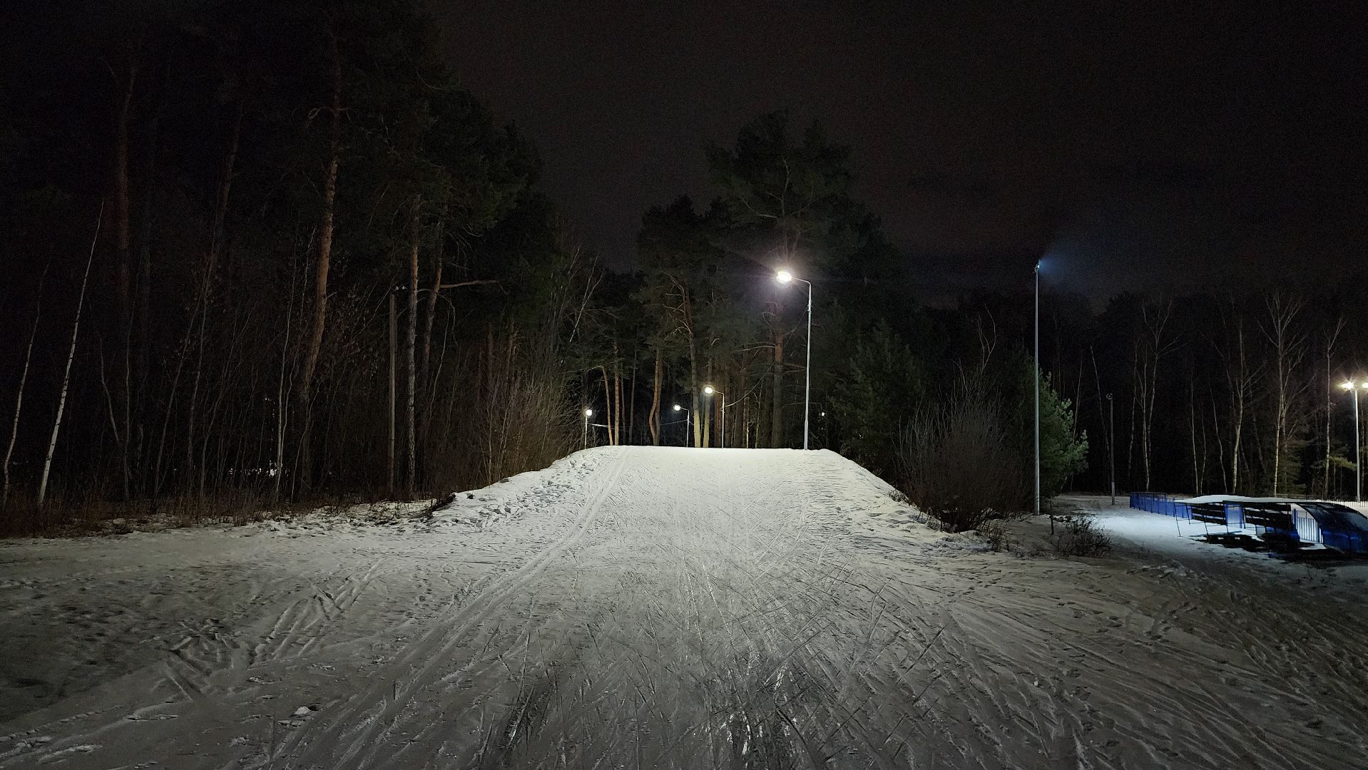 лыжная трасса, зимние виды спорта, стадион Труд, Старая Купавна, Богородский городской округ,