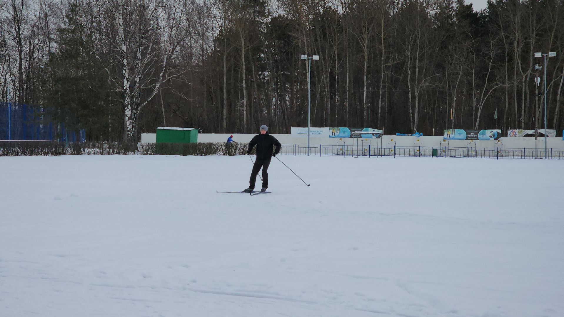 лыжная трасса, зимние виды спорта, стадион Труд, Старая Купавна, Богородский городской округ,