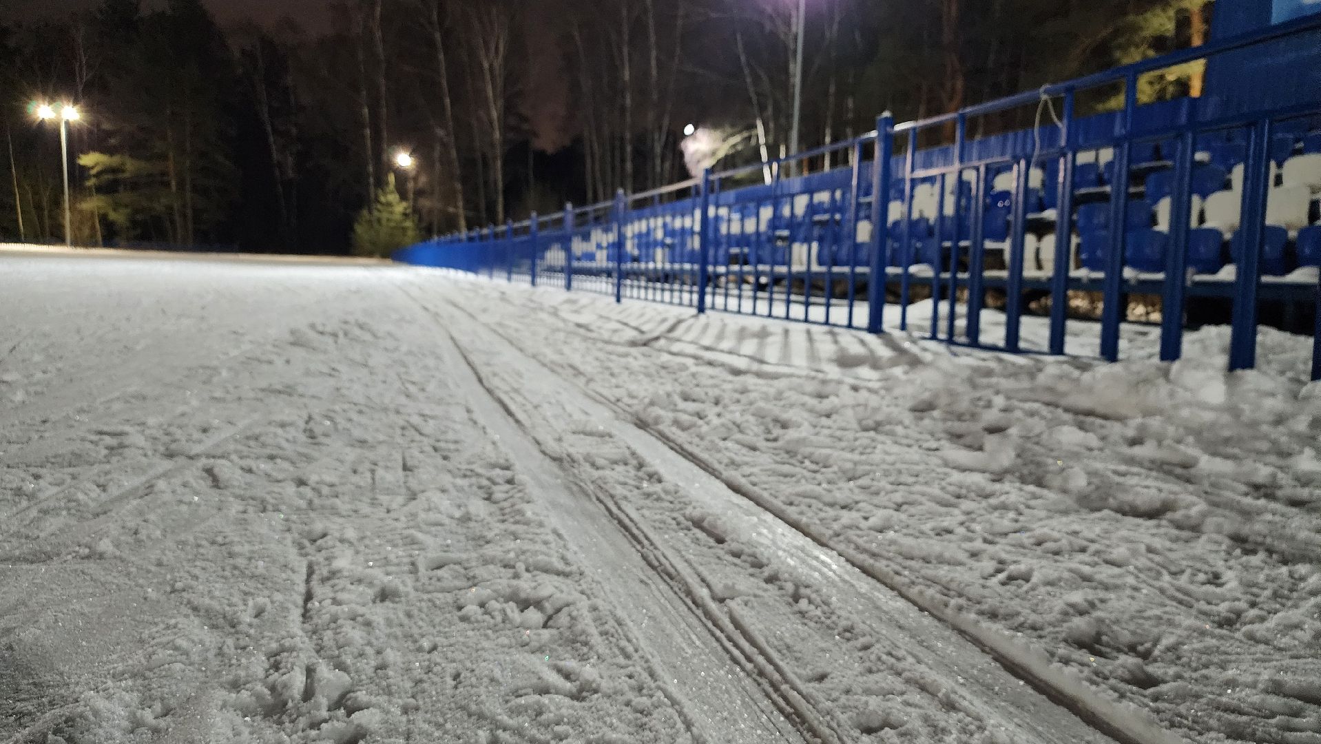лыжная трасса, зимние виды спорта, стадион Труд, Старая Купавна, Богородский городской округ,