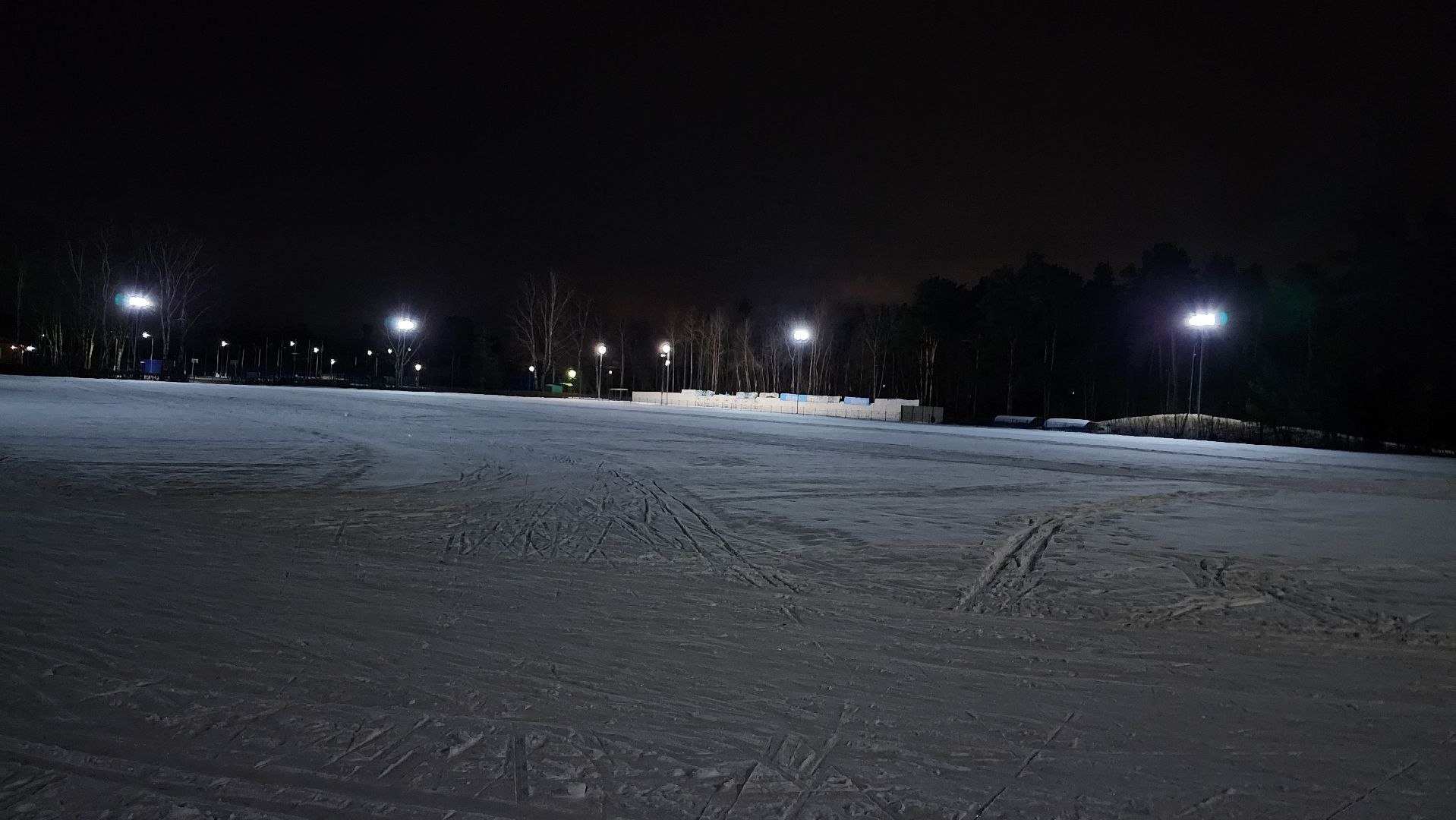 лыжная трасса, зимние виды спорта, стадион Труд, Старая Купавна, Богородский городской округ,