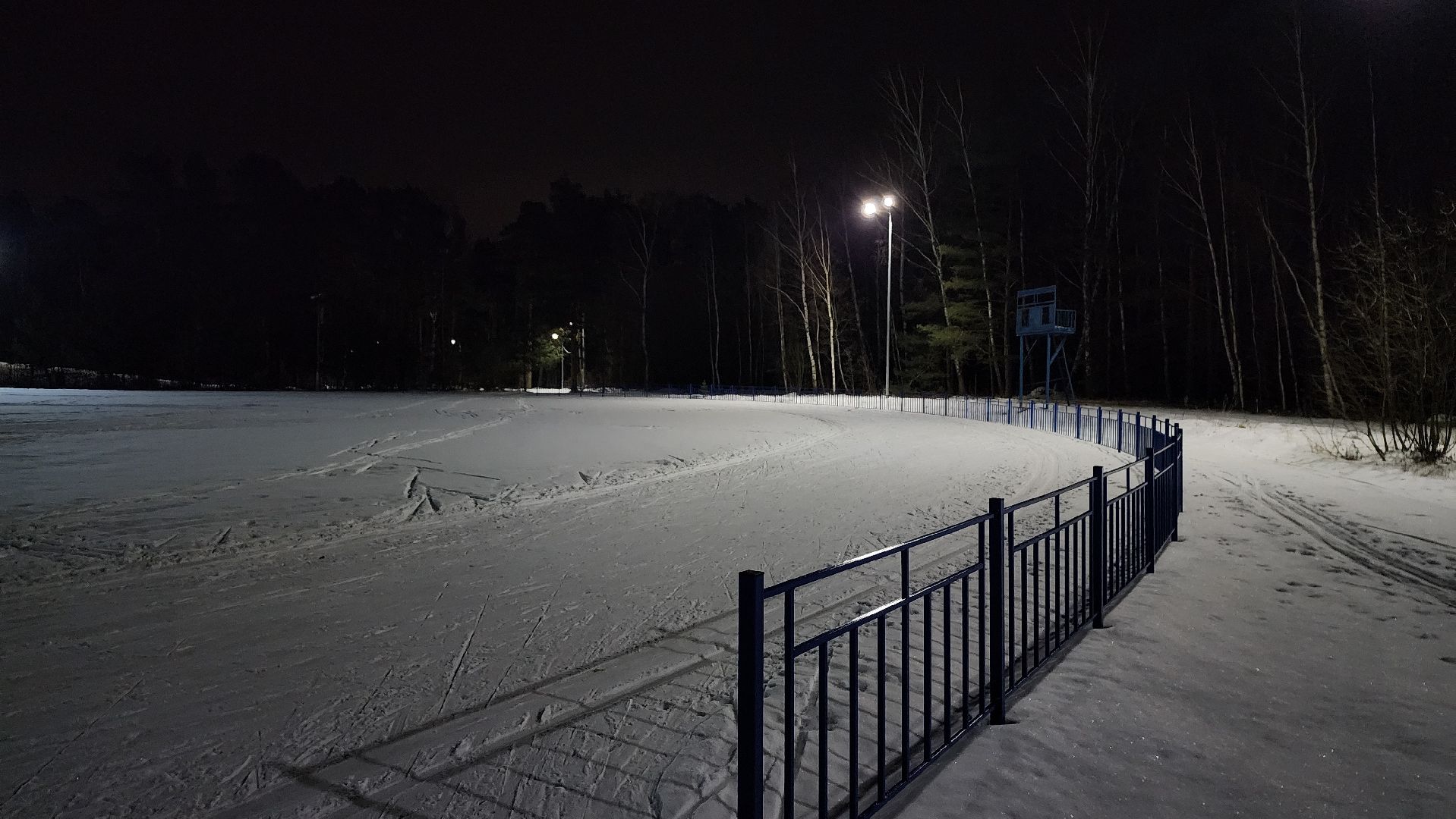 лыжная трасса, зимние виды спорта, стадион Труд, Старая Купавна, Богородский городской округ,