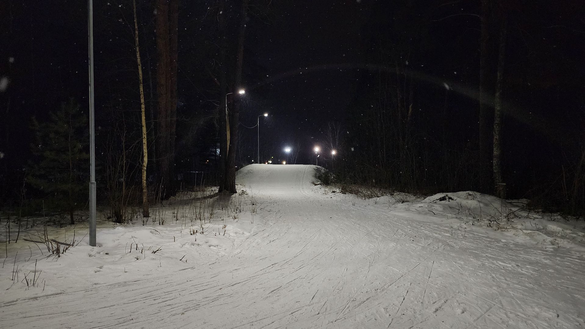 лыжная трасса, зимние виды спорта, стадион Труд, Старая Купавна, Богородский городской округ,
