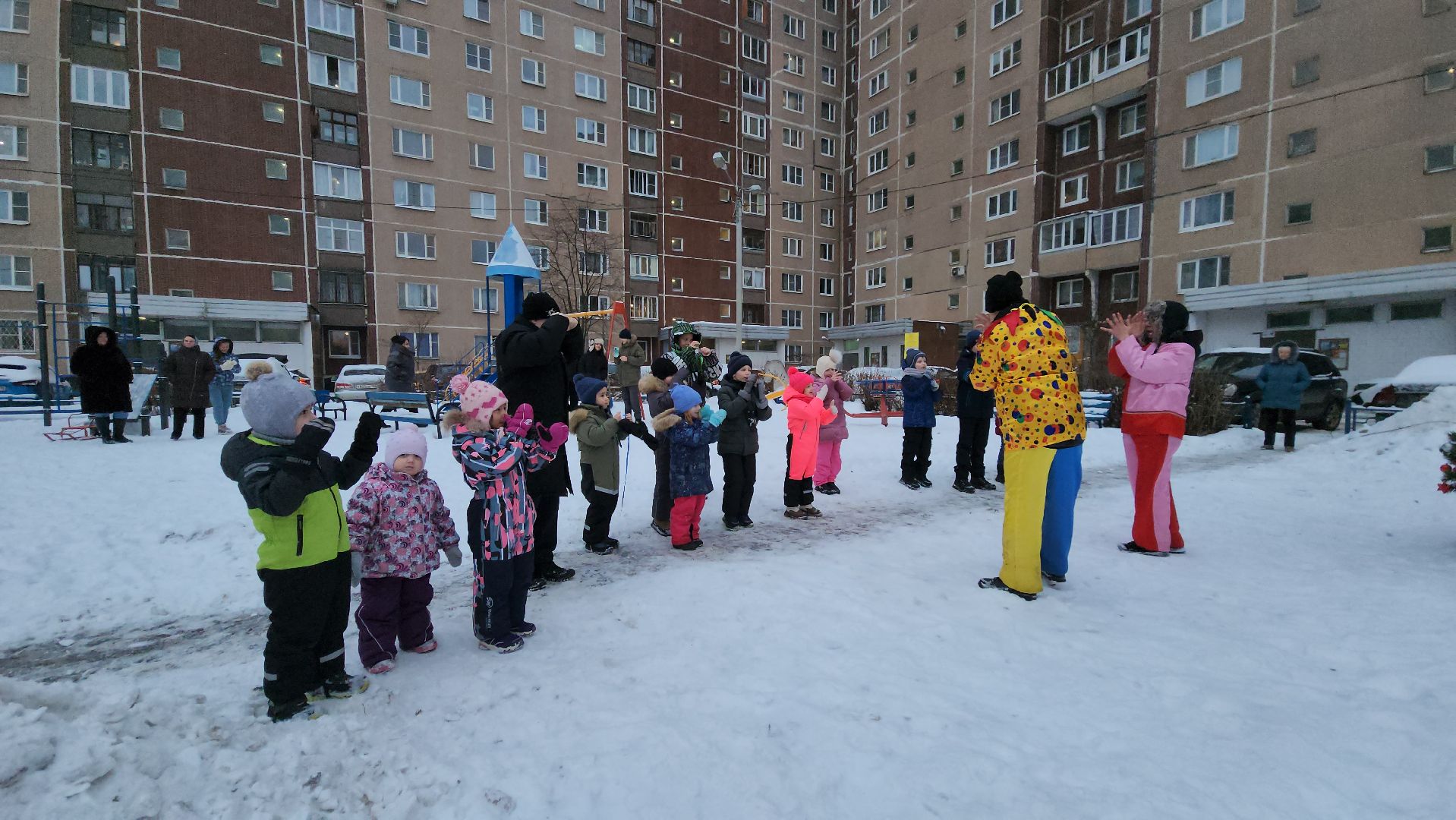праздник во дворах,Лобня, Рождество,