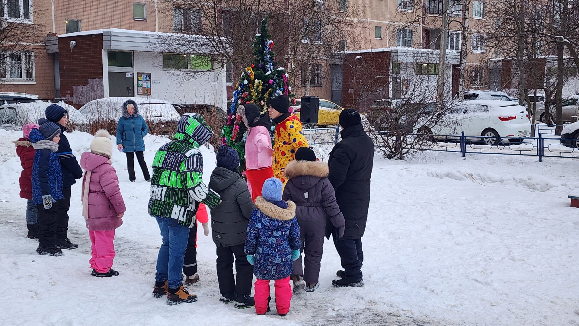 праздник во дворах,Лобня, Рождество,