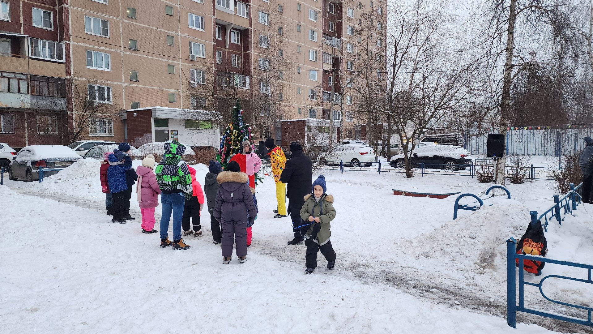 праздник во дворах,Лобня, Рождество,