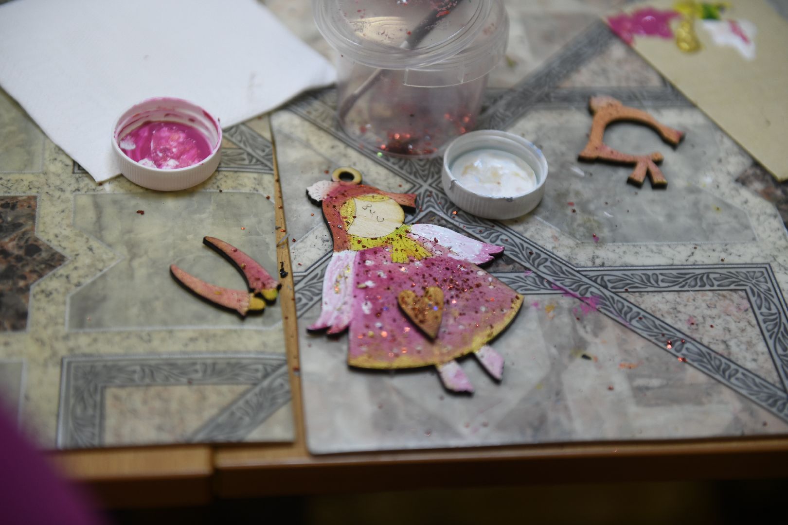 лыткарино, народный мастер, мастер-класс, роспись рождественских ангелов, лгпк, вертикалки,