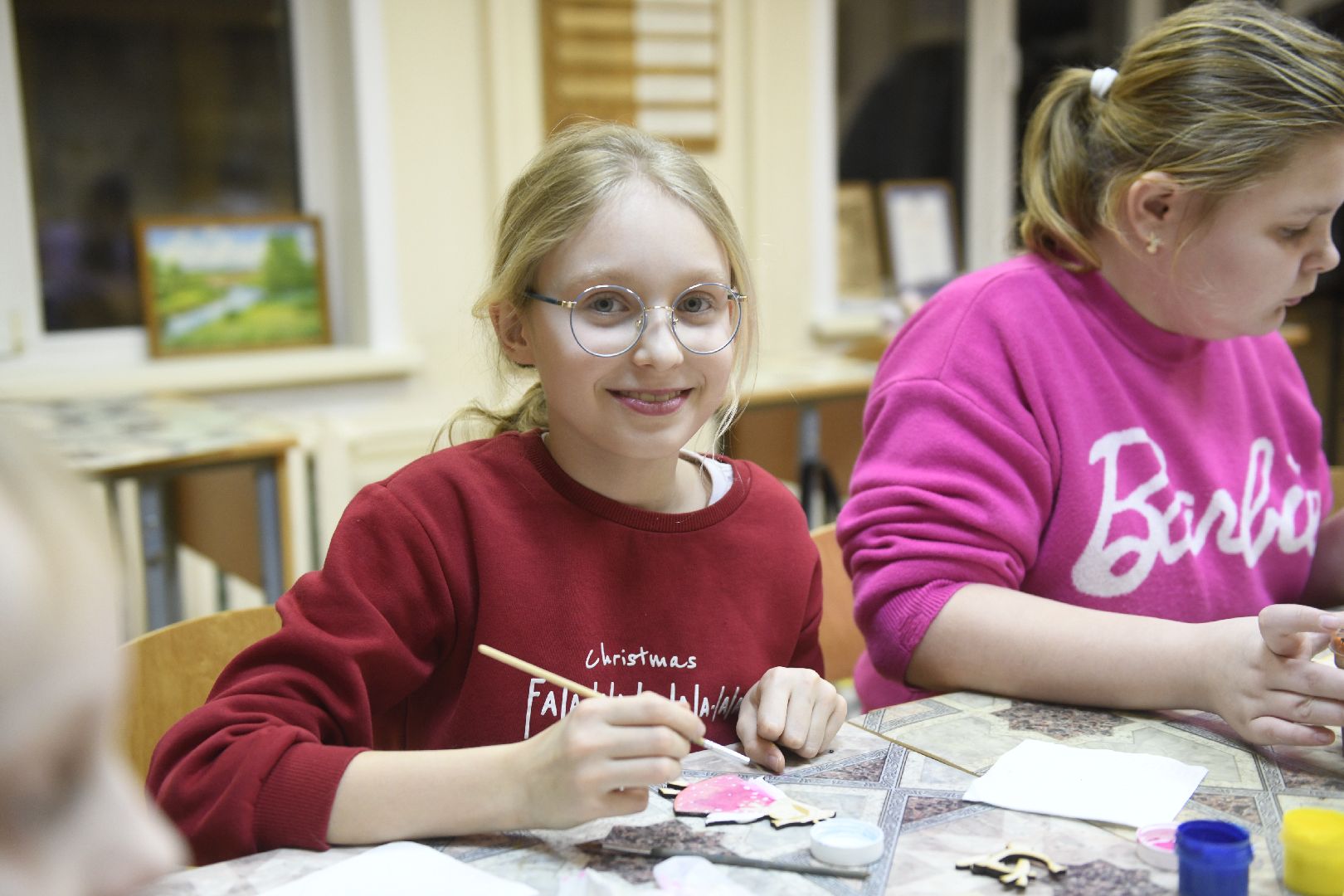 лыткарино, народный мастер, мастер-класс, роспись рождественских ангелов, лгпк, вертикалки,