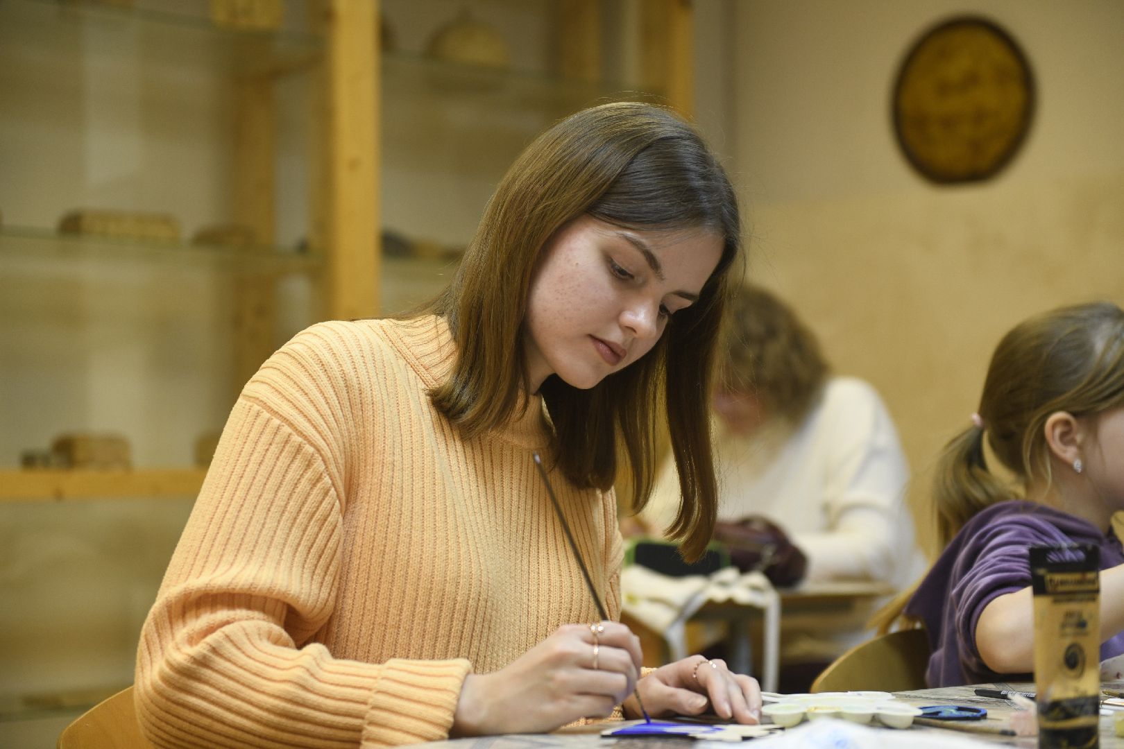 лыткарино, народный мастер, мастер-класс, роспись рождественских ангелов, лгпк, вертикалки,