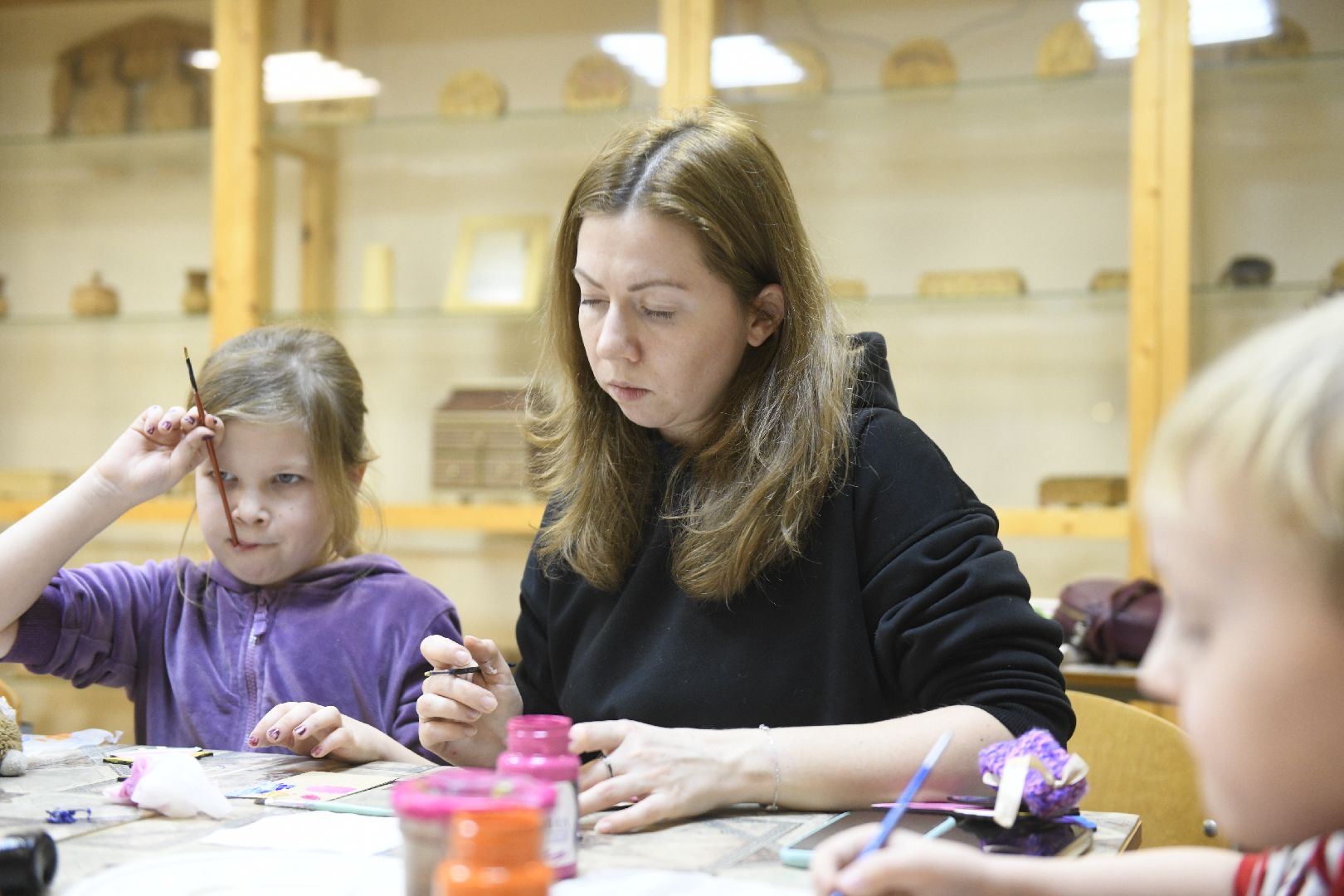 лыткарино, народный мастер, мастер-класс, роспись рождественских ангелов, лгпк, вертикалки,