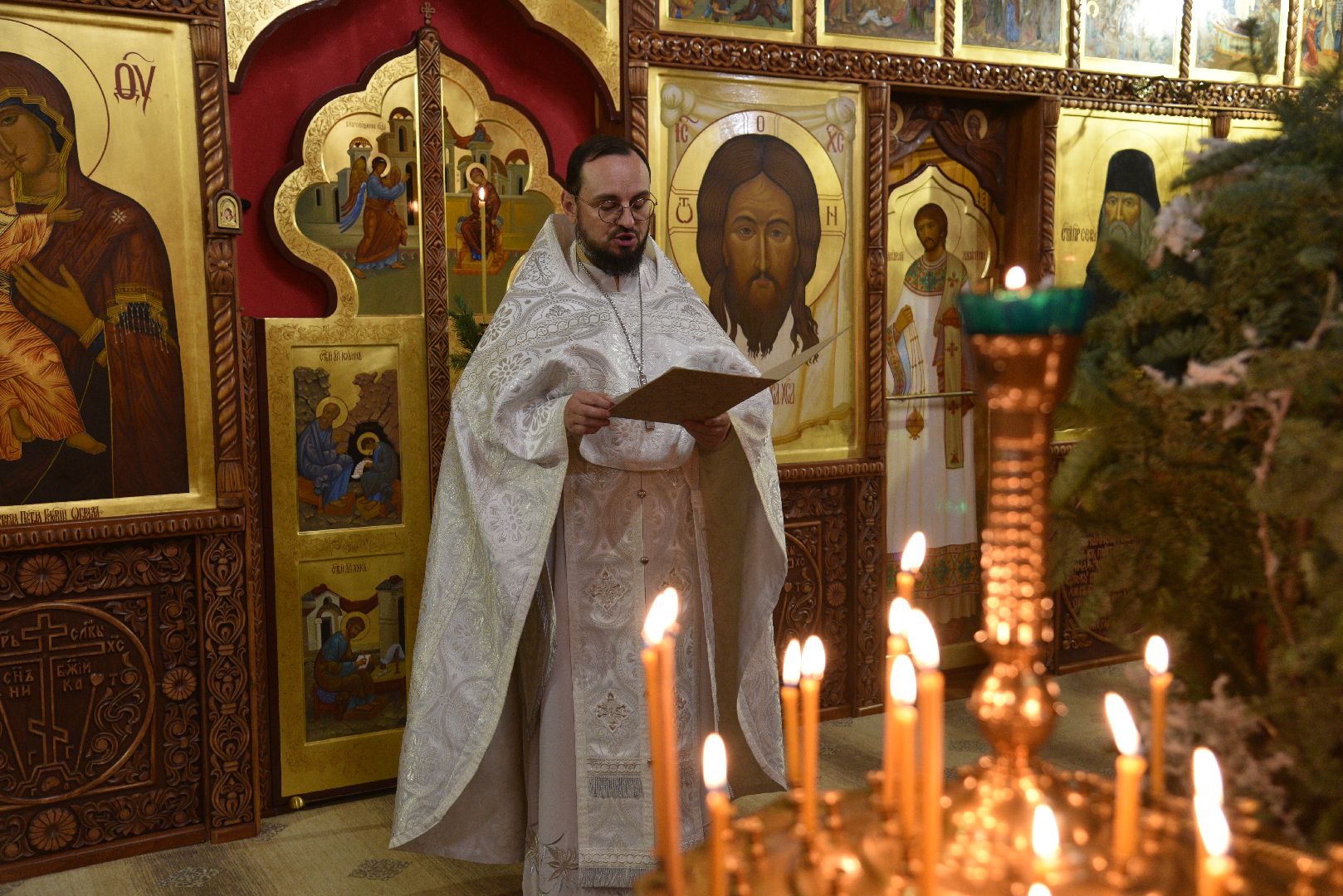 лотошино, храм серафима саровского, рождество, рождество христово, церковь, праздник,