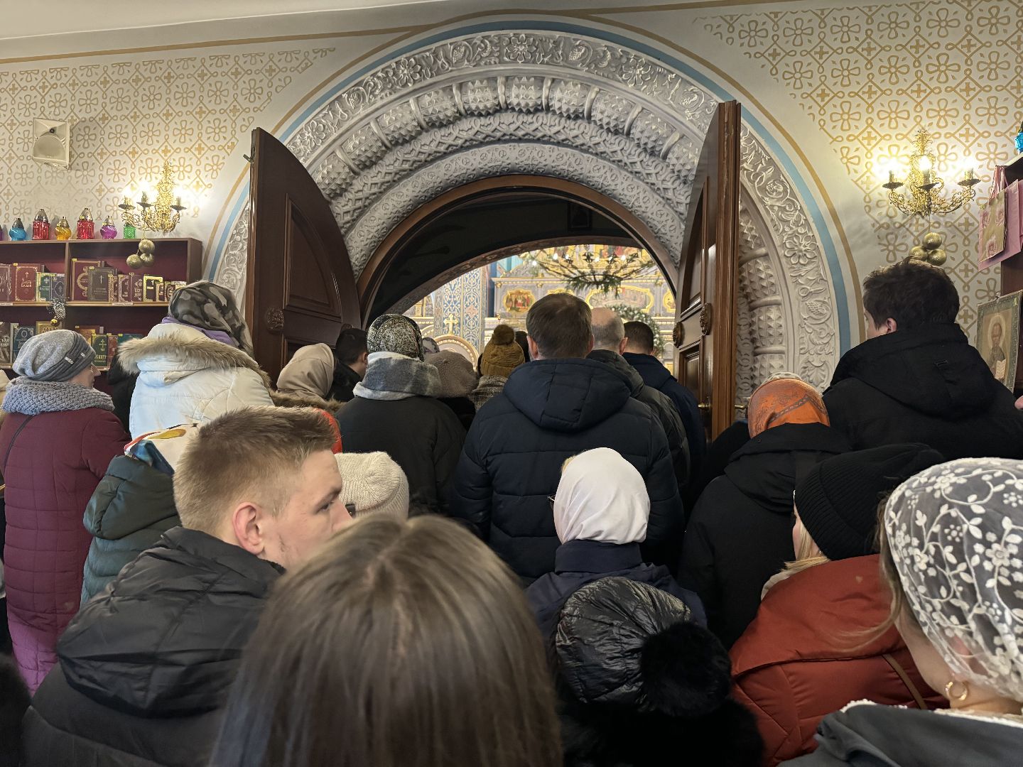 рождественская служба, рождественская литургия, Праздник Рождества Христова, храм георгия победоносца, Храмы Ленинского округа,