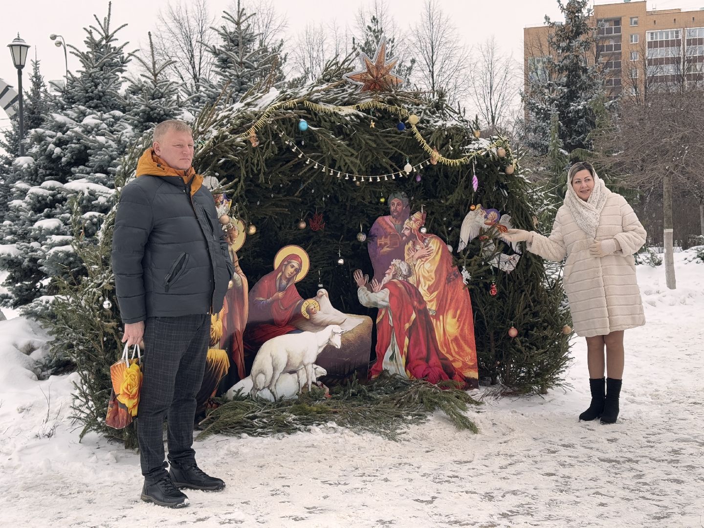 Одинцово, Рождество в Георгиевском соборе, Воскресная школа в Одинцово, Рождество Христово,вертикалки,