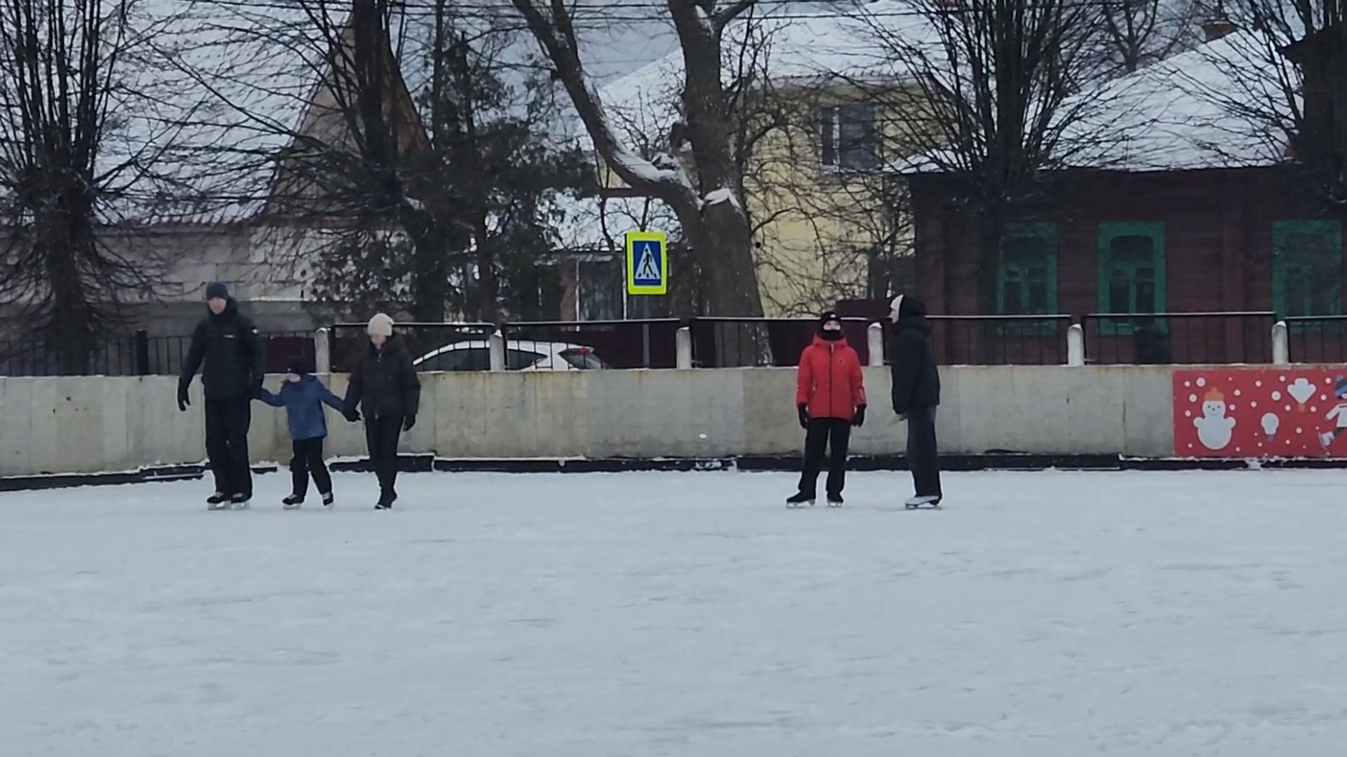 вертикалки, Бронницы, Открылся каток, Стадион Центральный, Каток на стадионе,