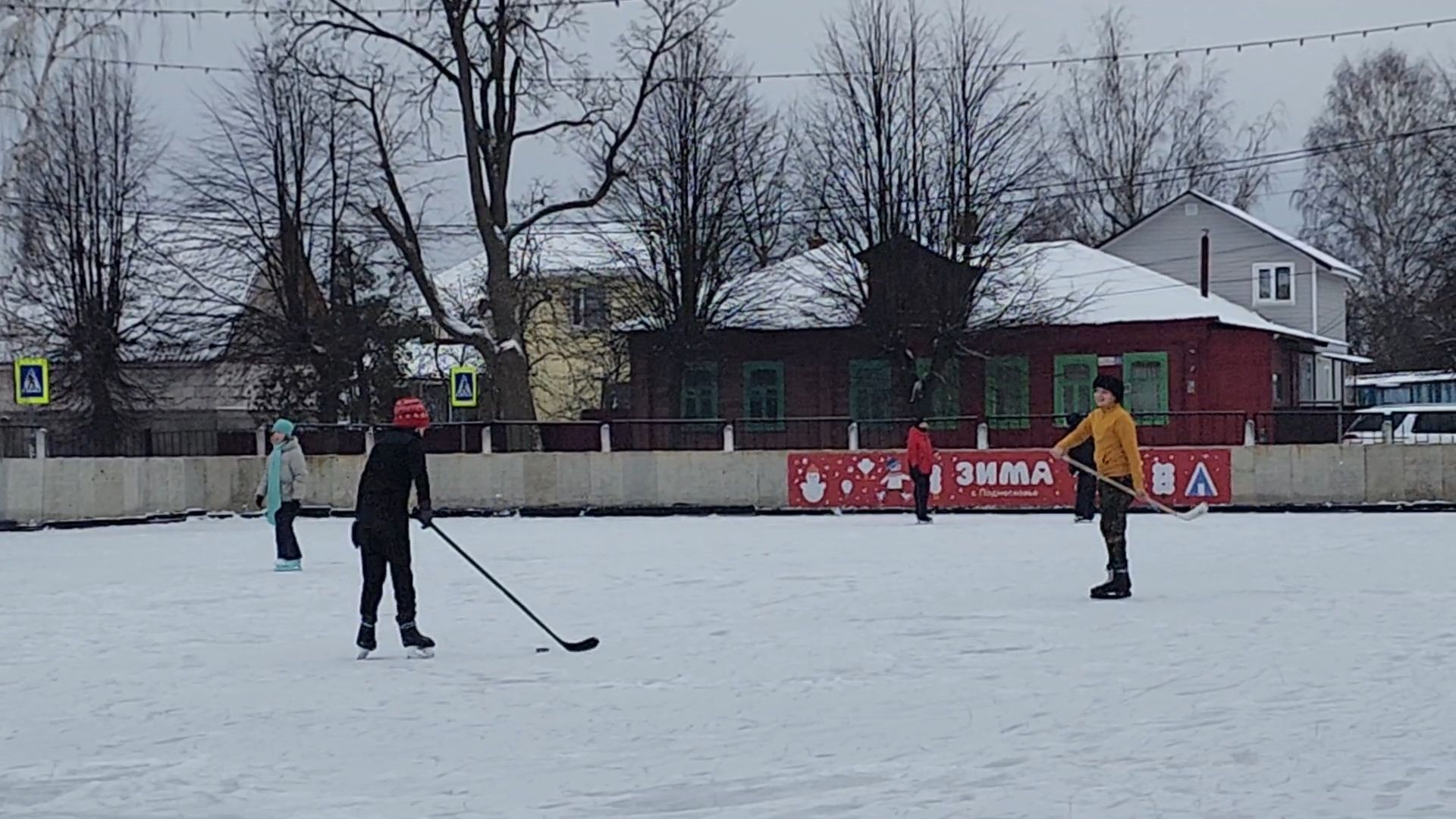 вертикалки, Бронницы, Открылся каток, Стадион Центральный, Каток на стадионе,