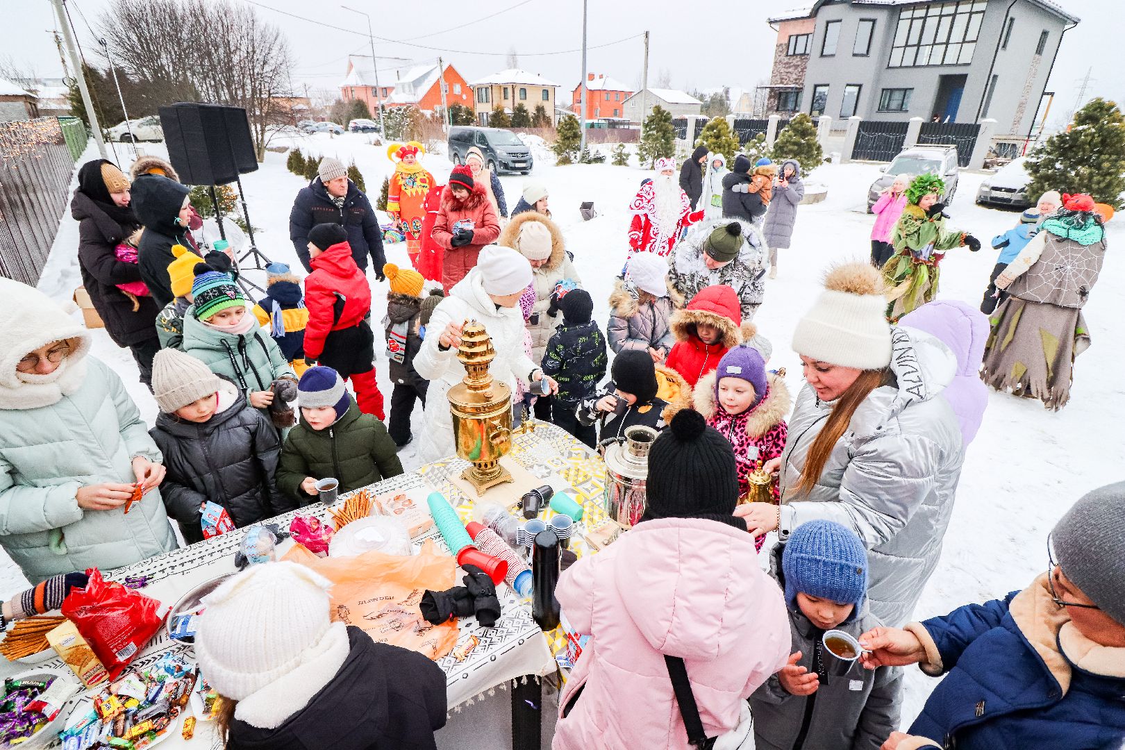 Клин, общество, народные гуляния и забавы, зима в подмосковье, люди, праздники,