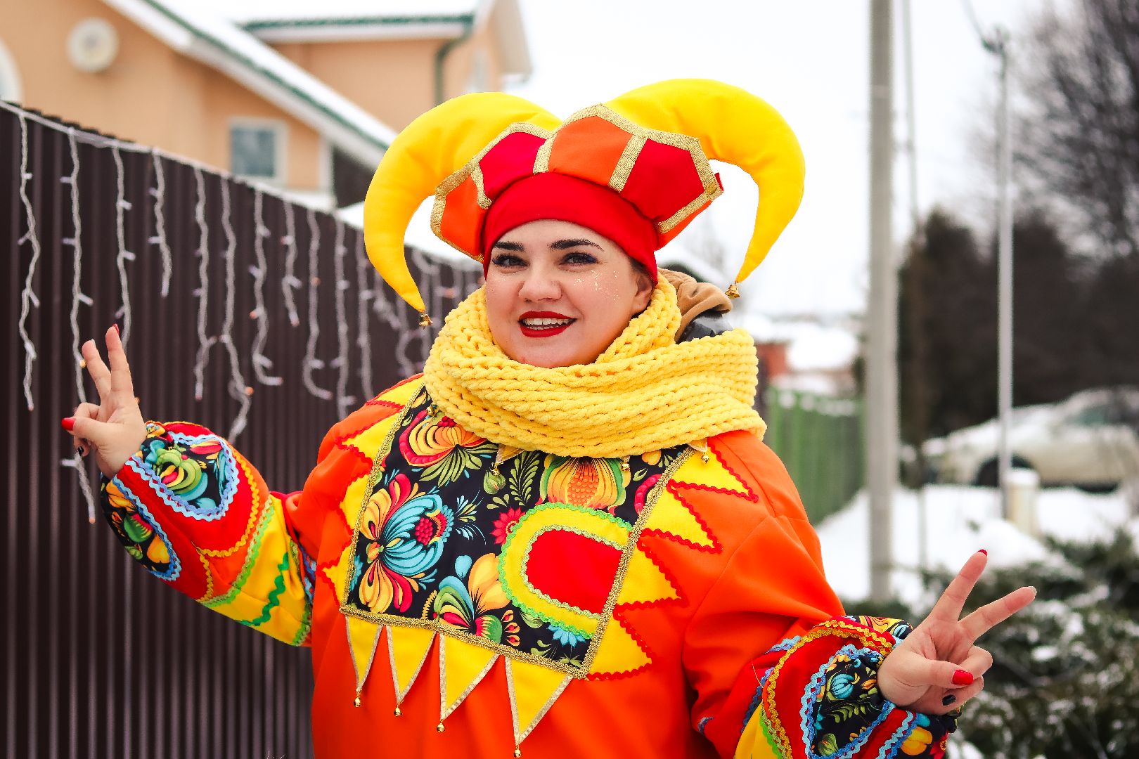 Клин, общество, народные гуляния и забавы, зима в подмосковье, люди, праздники,
