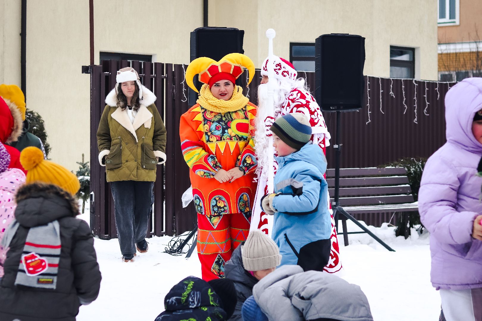 Клин, общество, народные гуляния и забавы, зима в подмосковье, люди, праздники,