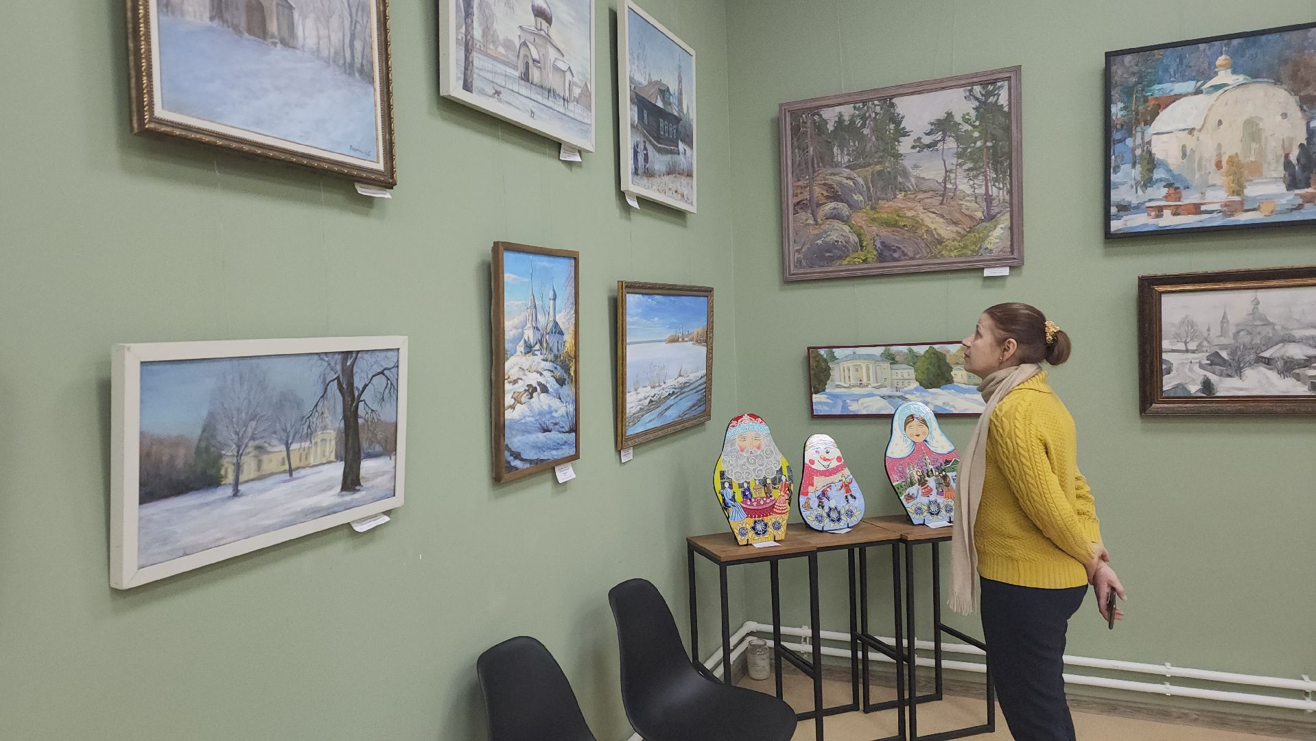 вертикалки, пушкино, художественная выставка, рождество, картины маслом, декоративно-прикладное искусство, творчество, дом художника,