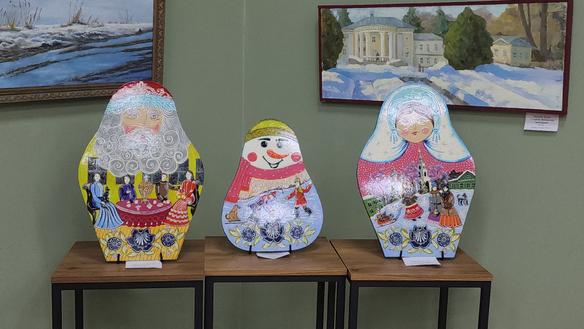 вертикалки, пушкино, художественная выставка, рождество, картины маслом, декоративно-прикладное искусство, творчество, дом художника,