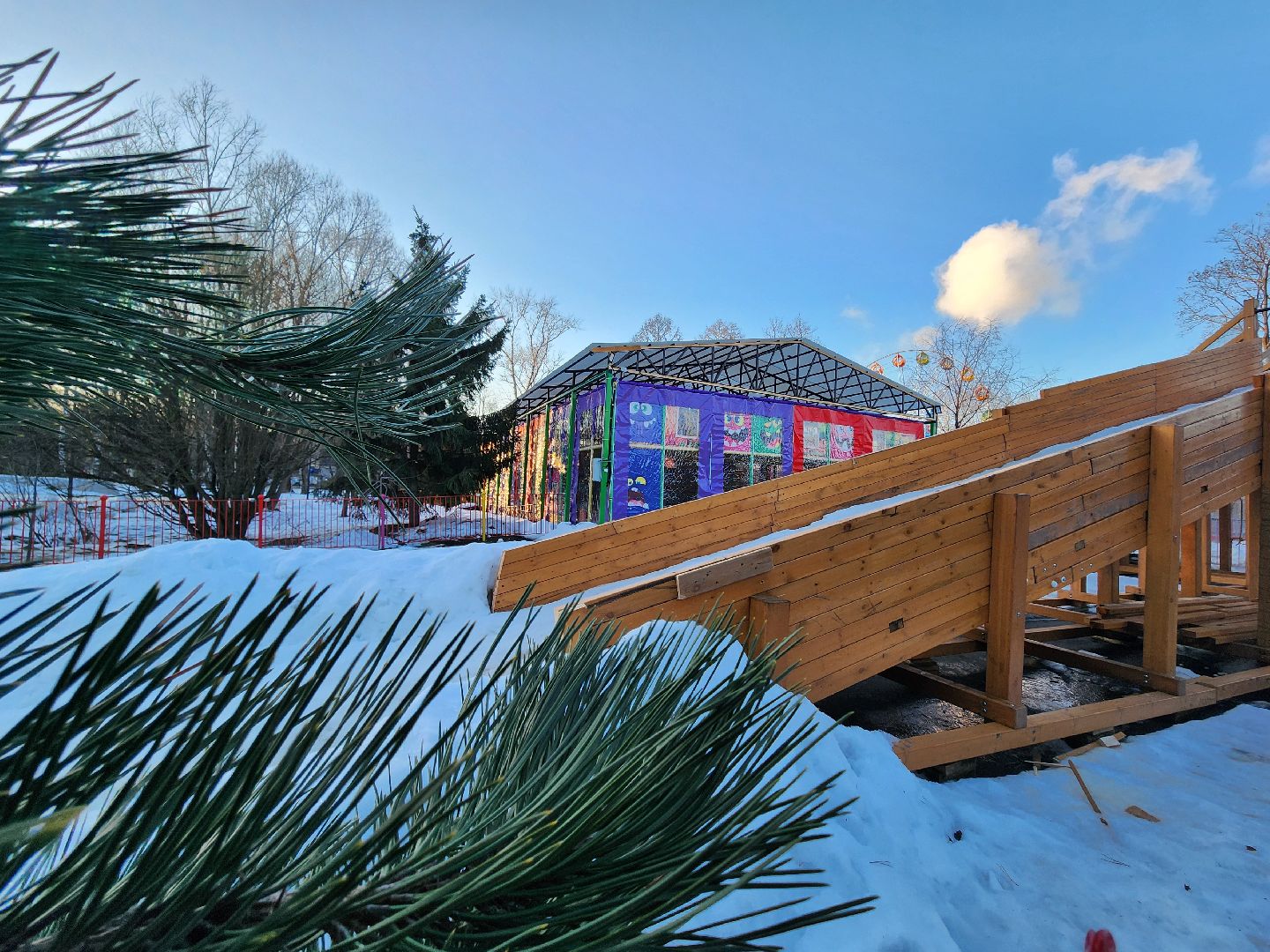 вертикалки, мытищи, катание в парке, ватрушки, тюбинг,