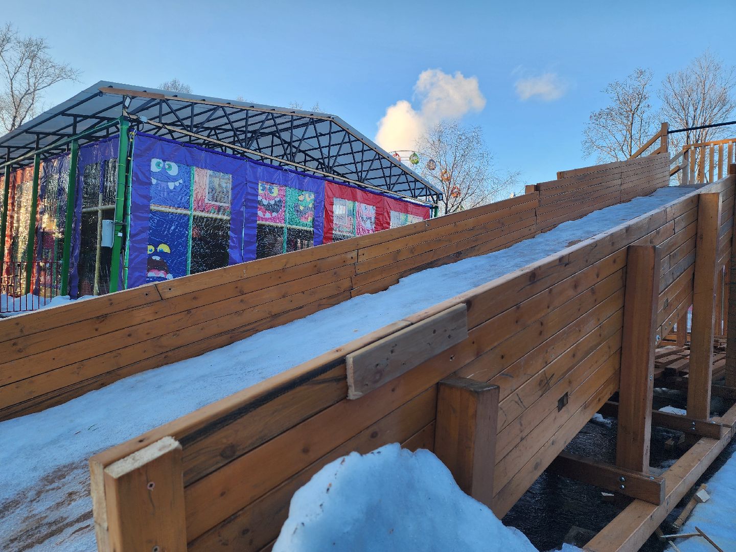 вертикалки, мытищи, катание в парке, ватрушки, тюбинг,